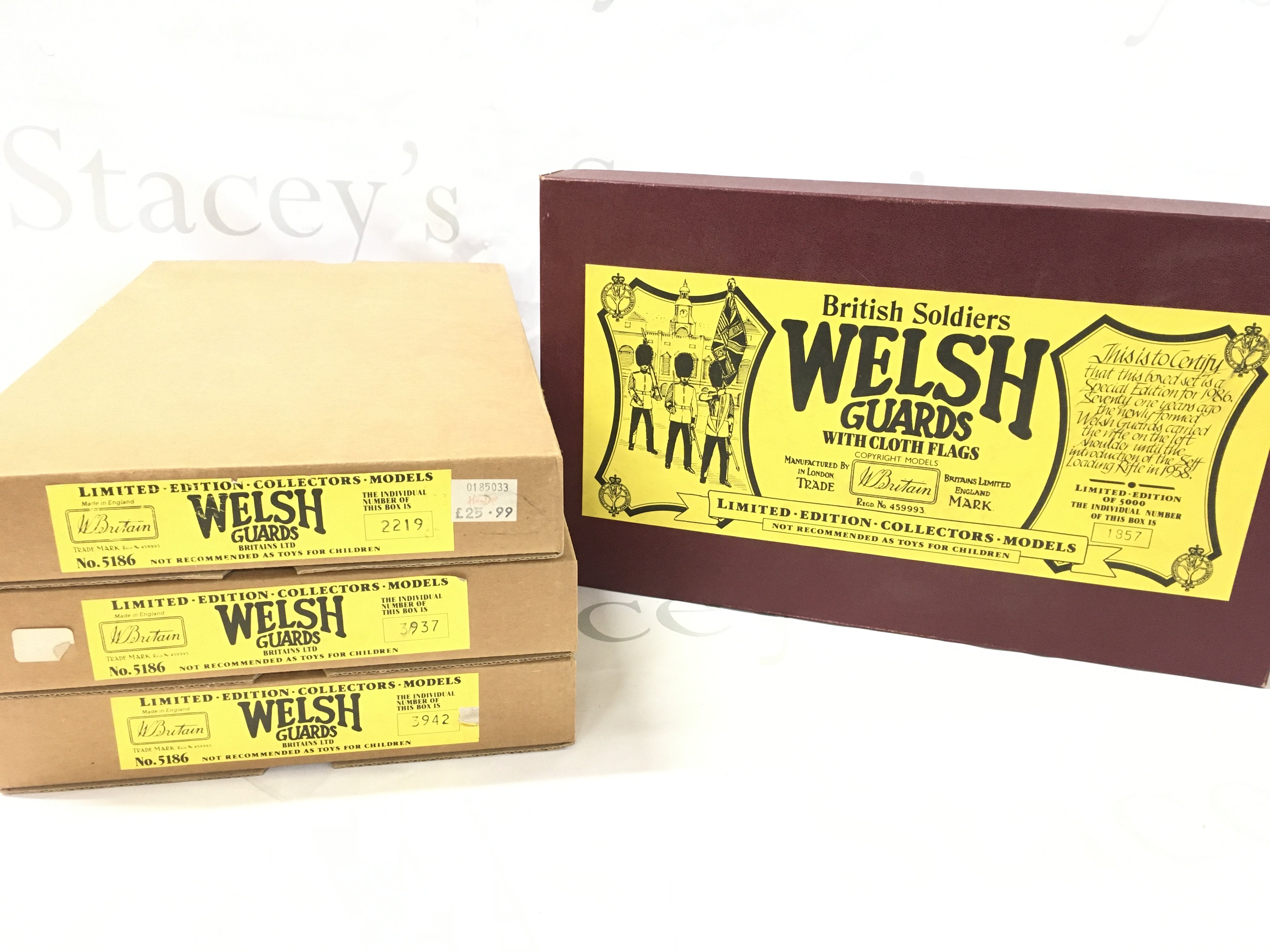 4 X Boxed Britains Welsh Guards Set #5286. (4). No Reserve.