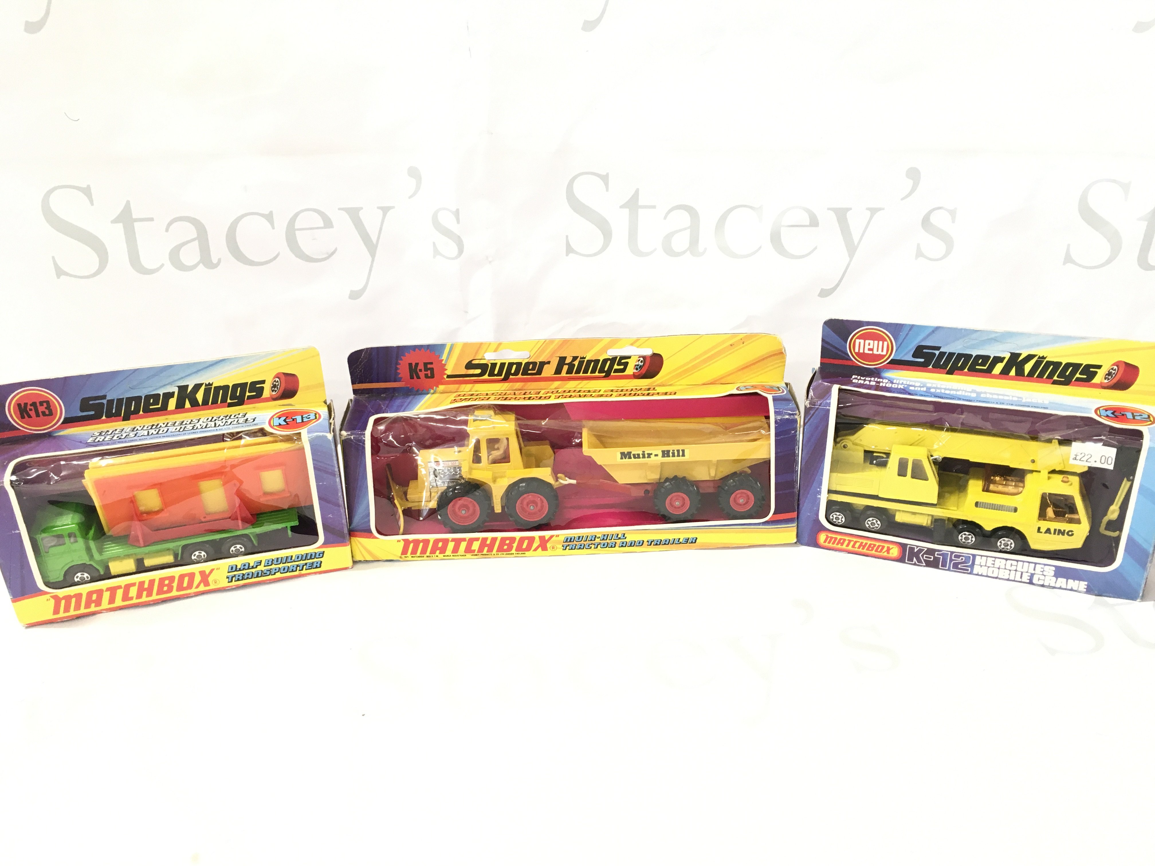 3 X Boxed Matchbox Vehicles. Including K-13. K-5 And K-12.
