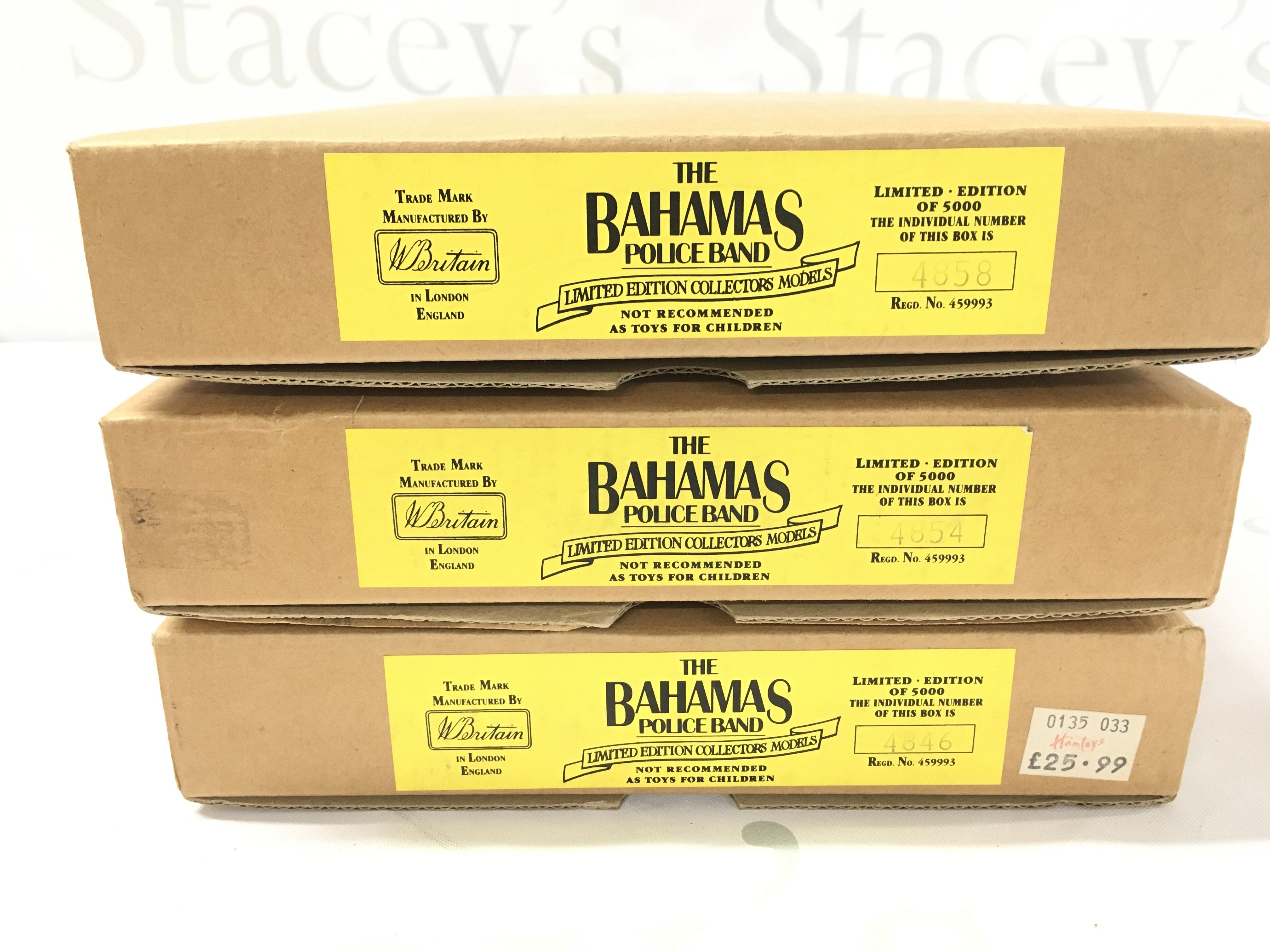 3 X Boxed Britains The Bahamas Police Band Sets. Limited Editions.(3).