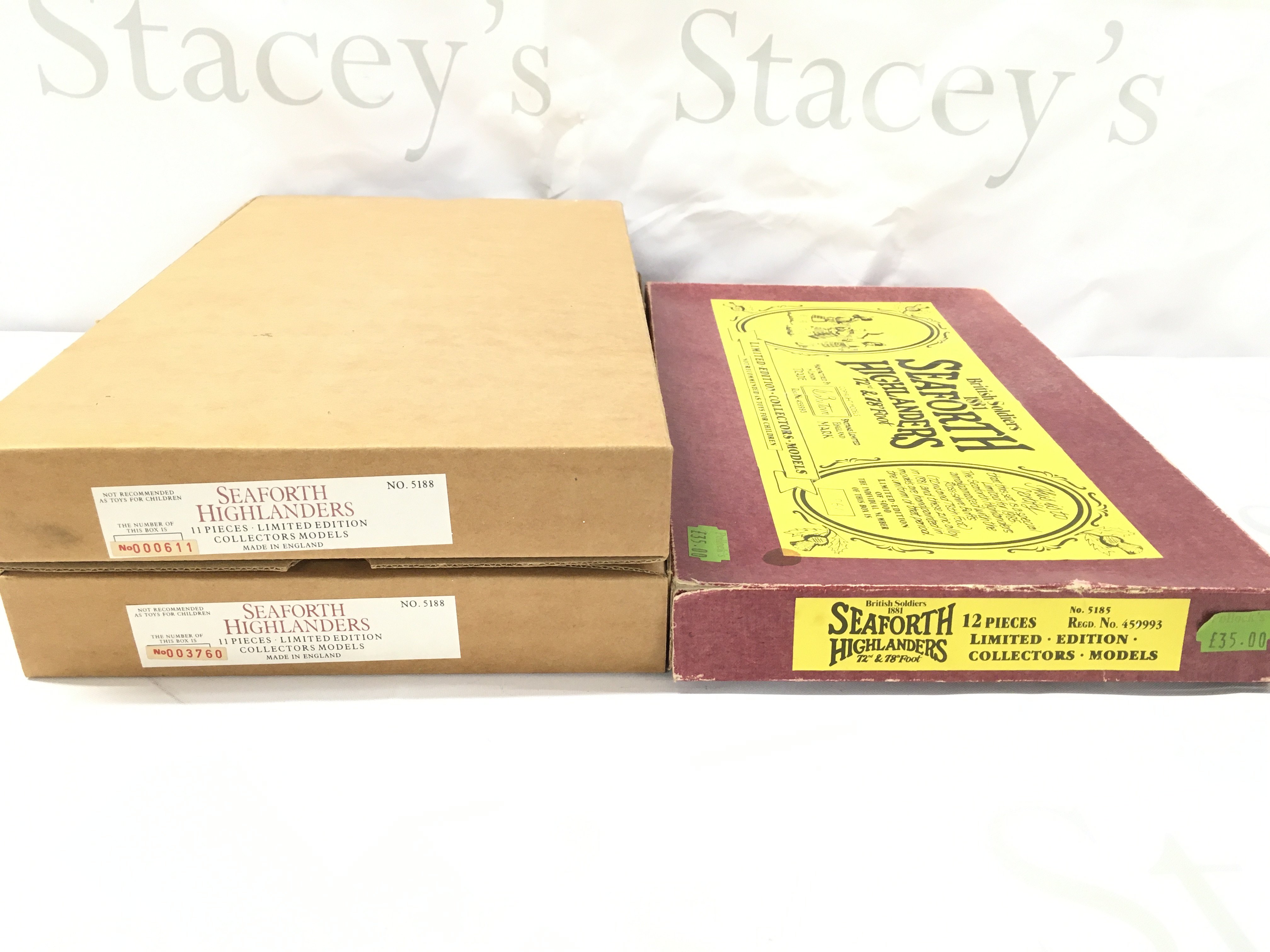 2 X Boxed Britains Seaforth Highlanders #5188 And A Seaforth Highlanders 1881 72nd And 78th Foot #5185.