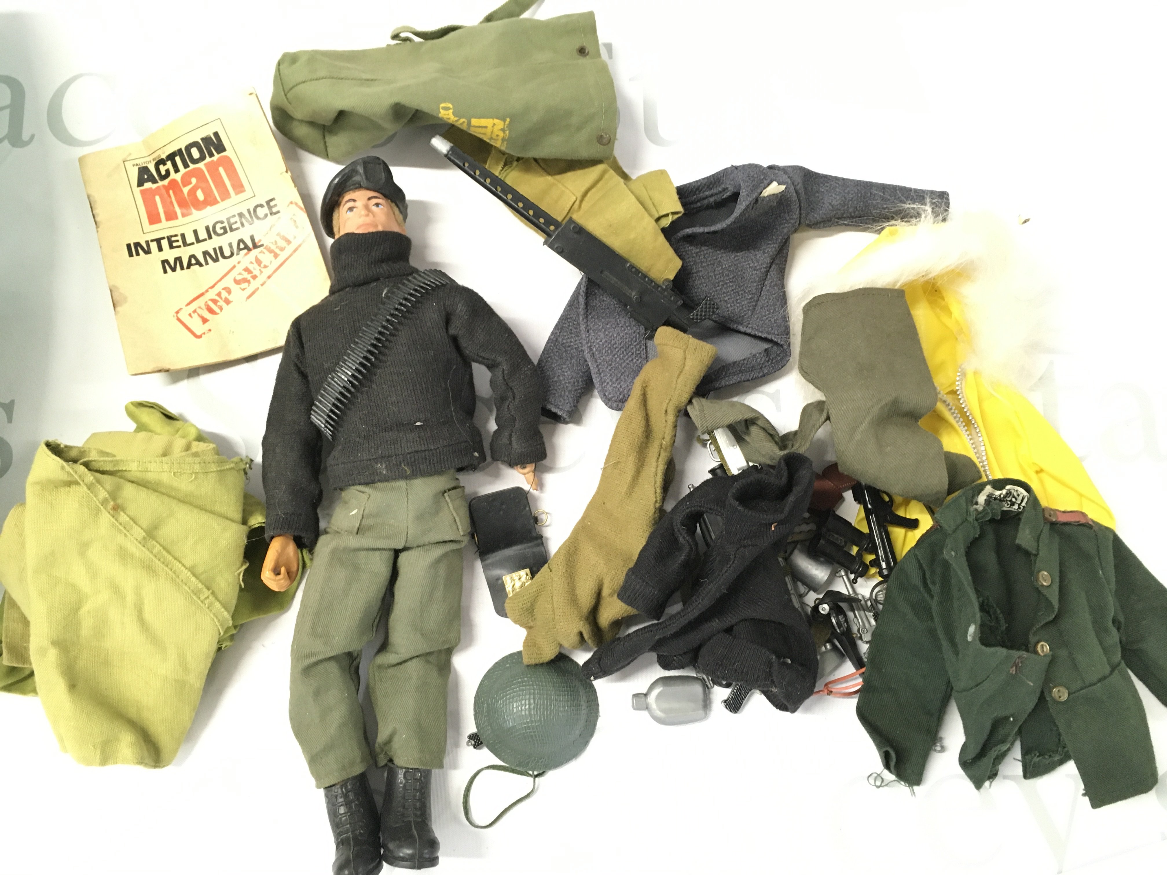A Vintage Action man With Accessories. No Reserve.