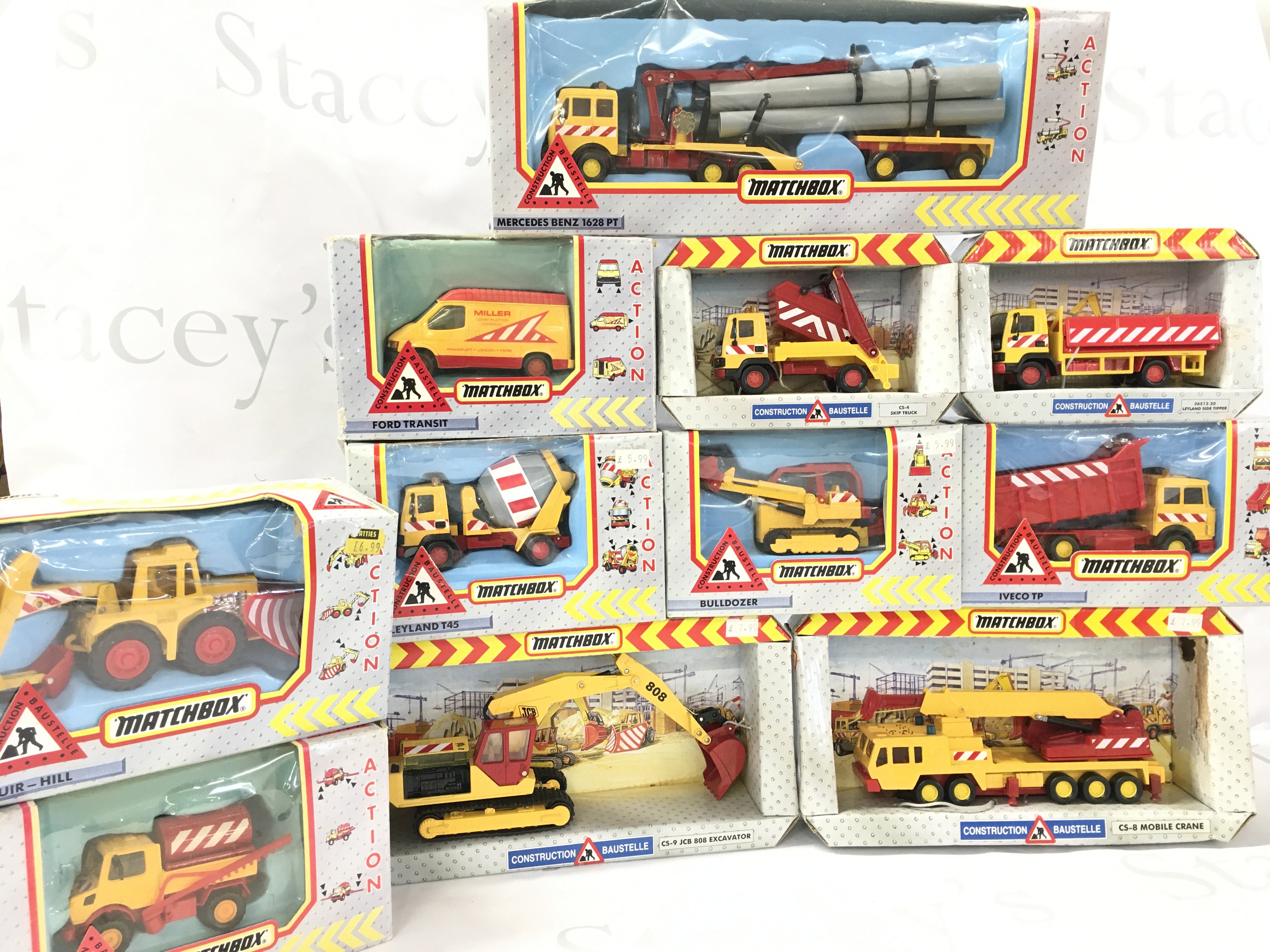 A Collection of Boxed Matchbox Construction Vehicles. No Reserve.