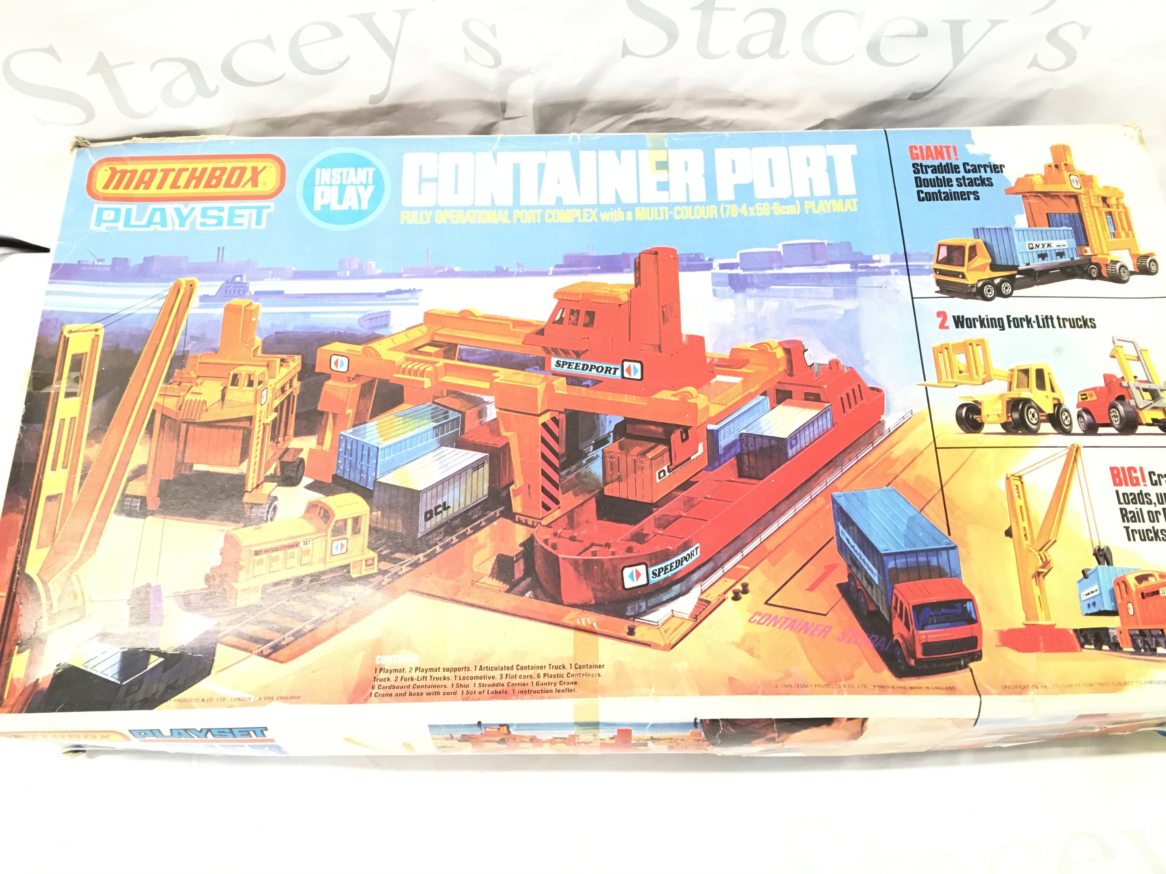 A Boxed. Matchbox Container Port. No Reserve.