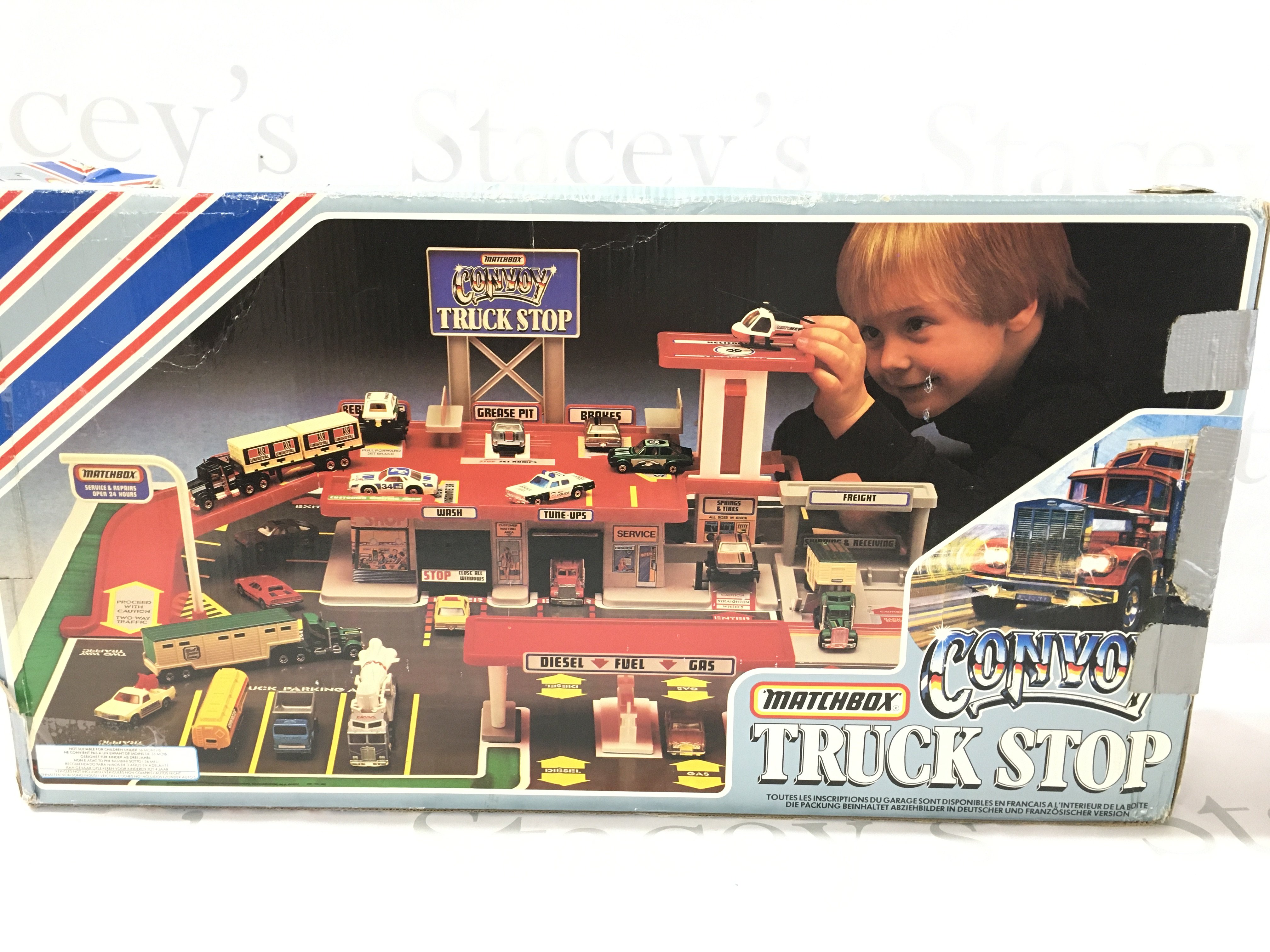 A Boxed Matchbox Convoy Truck Stop. No Reserve.