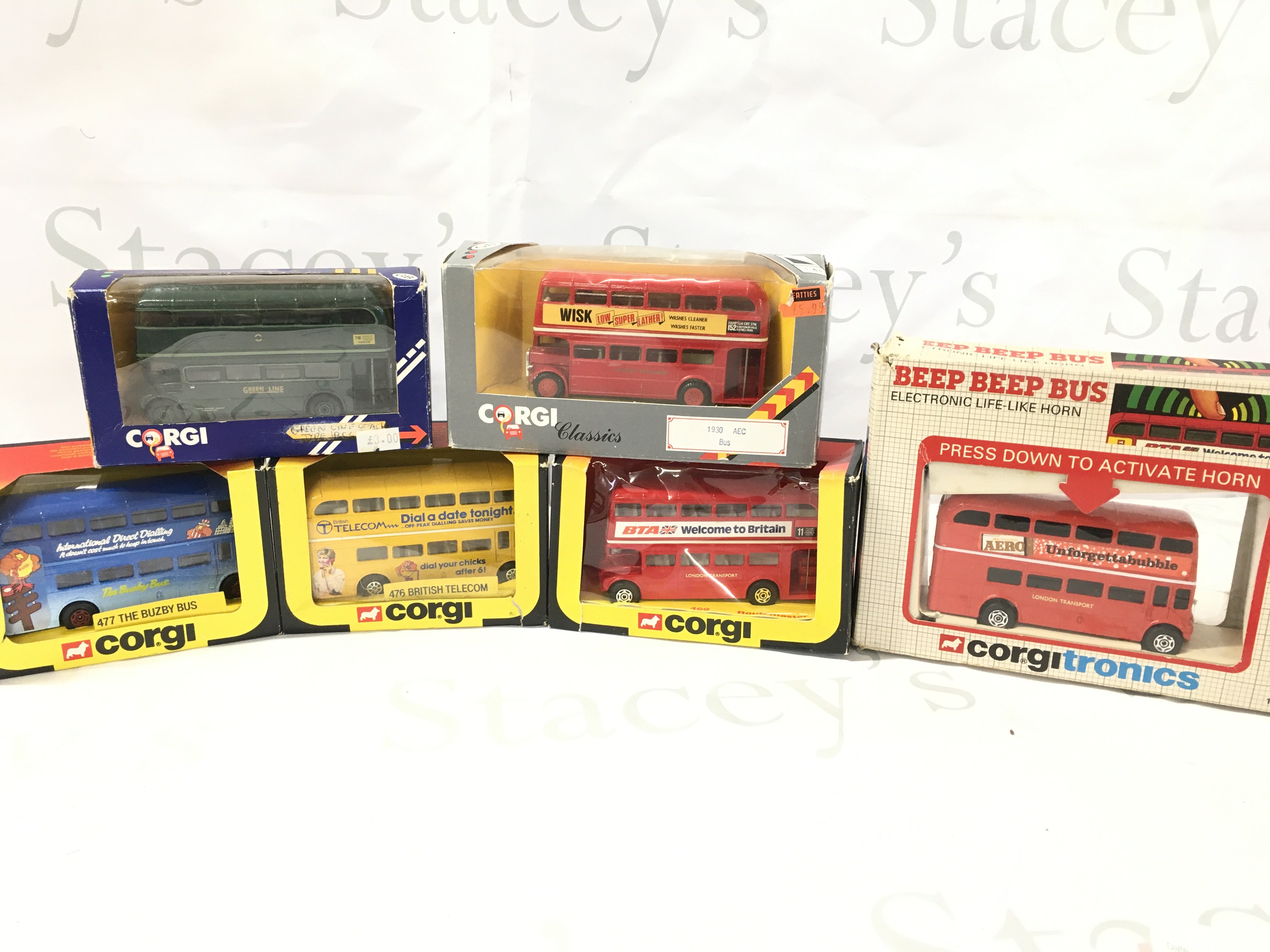 A Collection of Corgi Buses including Corgi Tronics. No Reserve.
