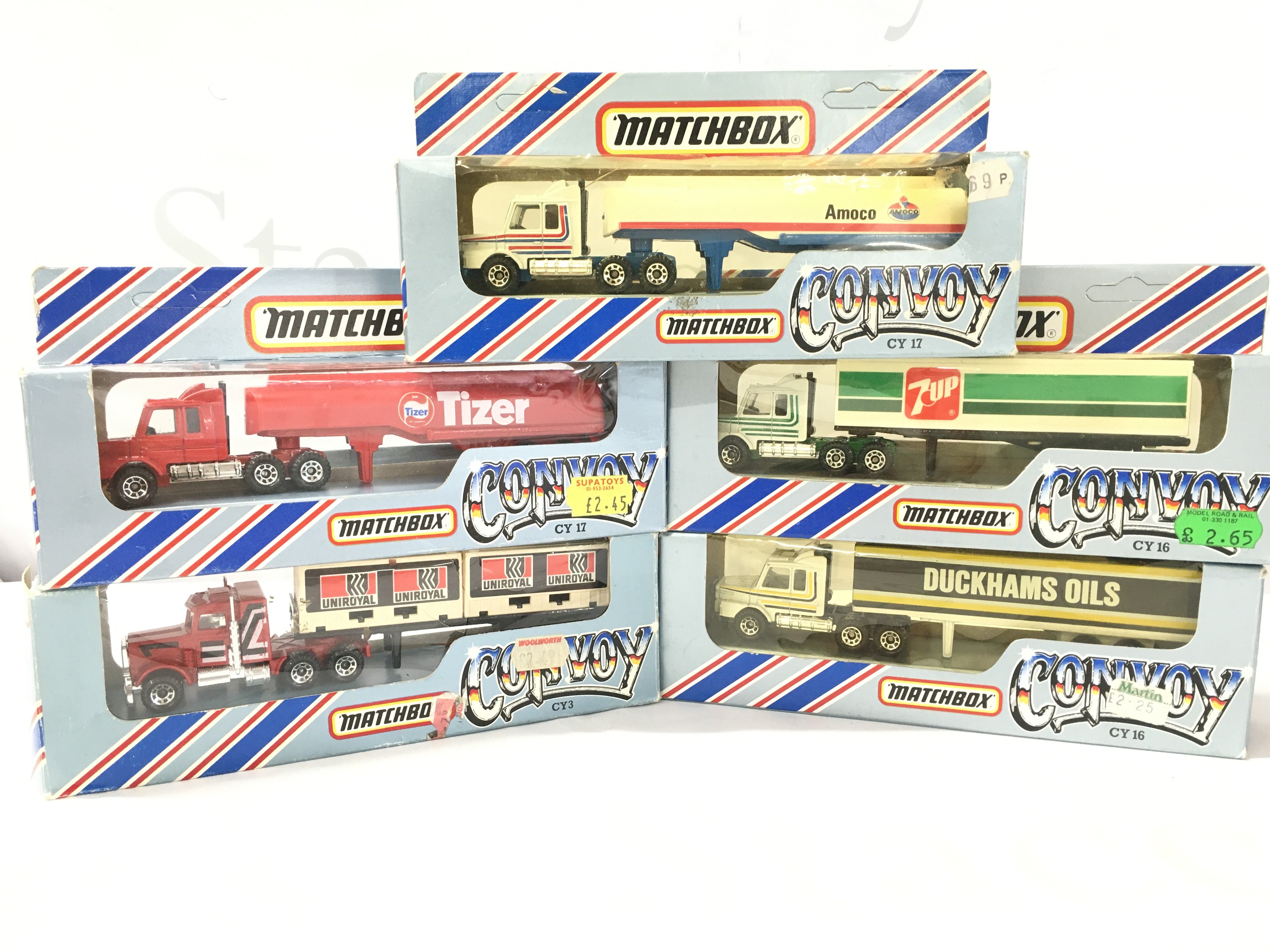 5 Boxed Matchbox Convoy Trucks. No Reserve.