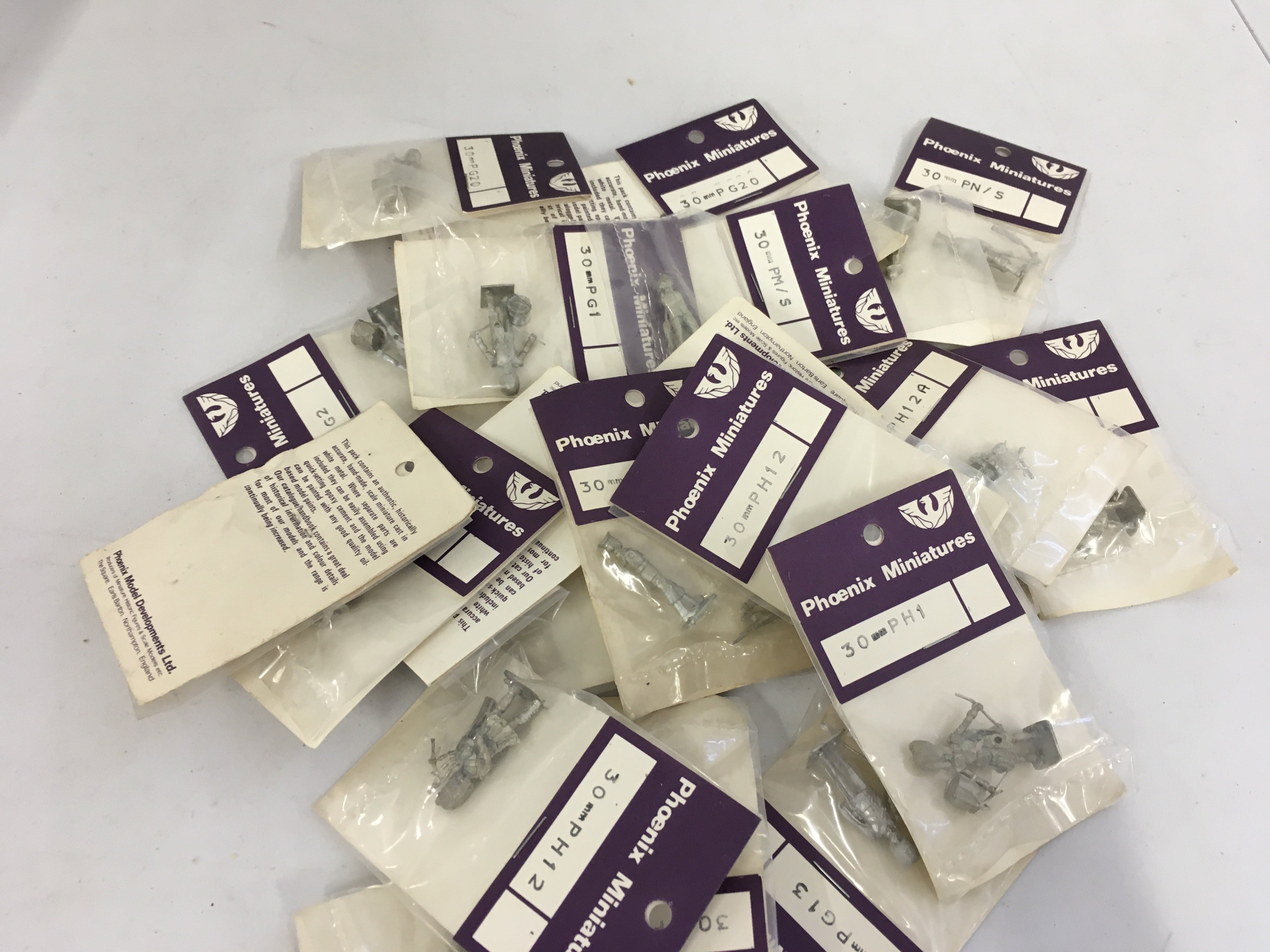 An assorted collection of new unpainted bagged metal military figures by Phoenix Minatures. No reserve