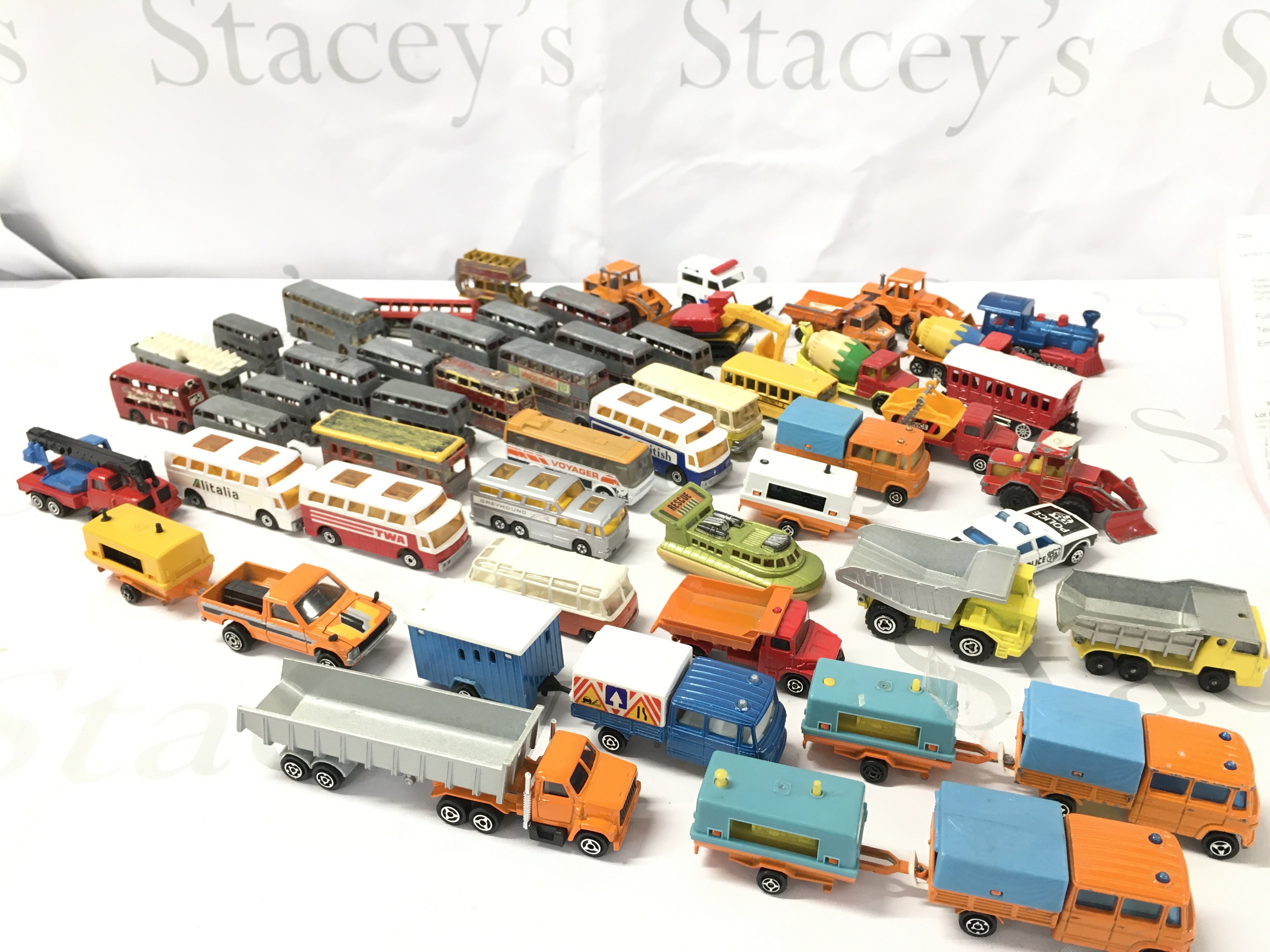 A Collection of Playworn Diecast Including Matchbox And Majorette. No Reserve.
