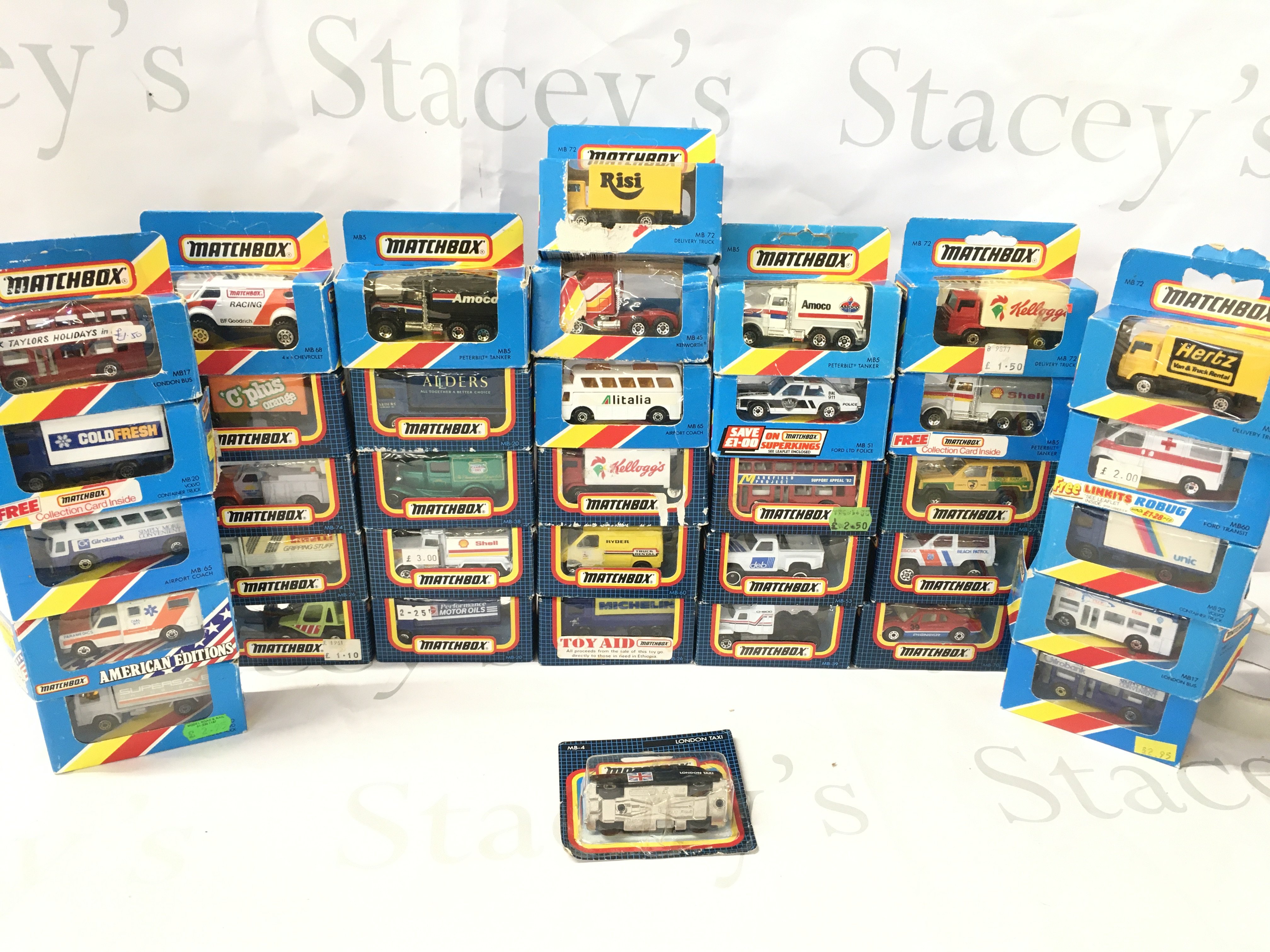 A Collection of Boxed Matchbox Diecast. Boxes Are In Various States.