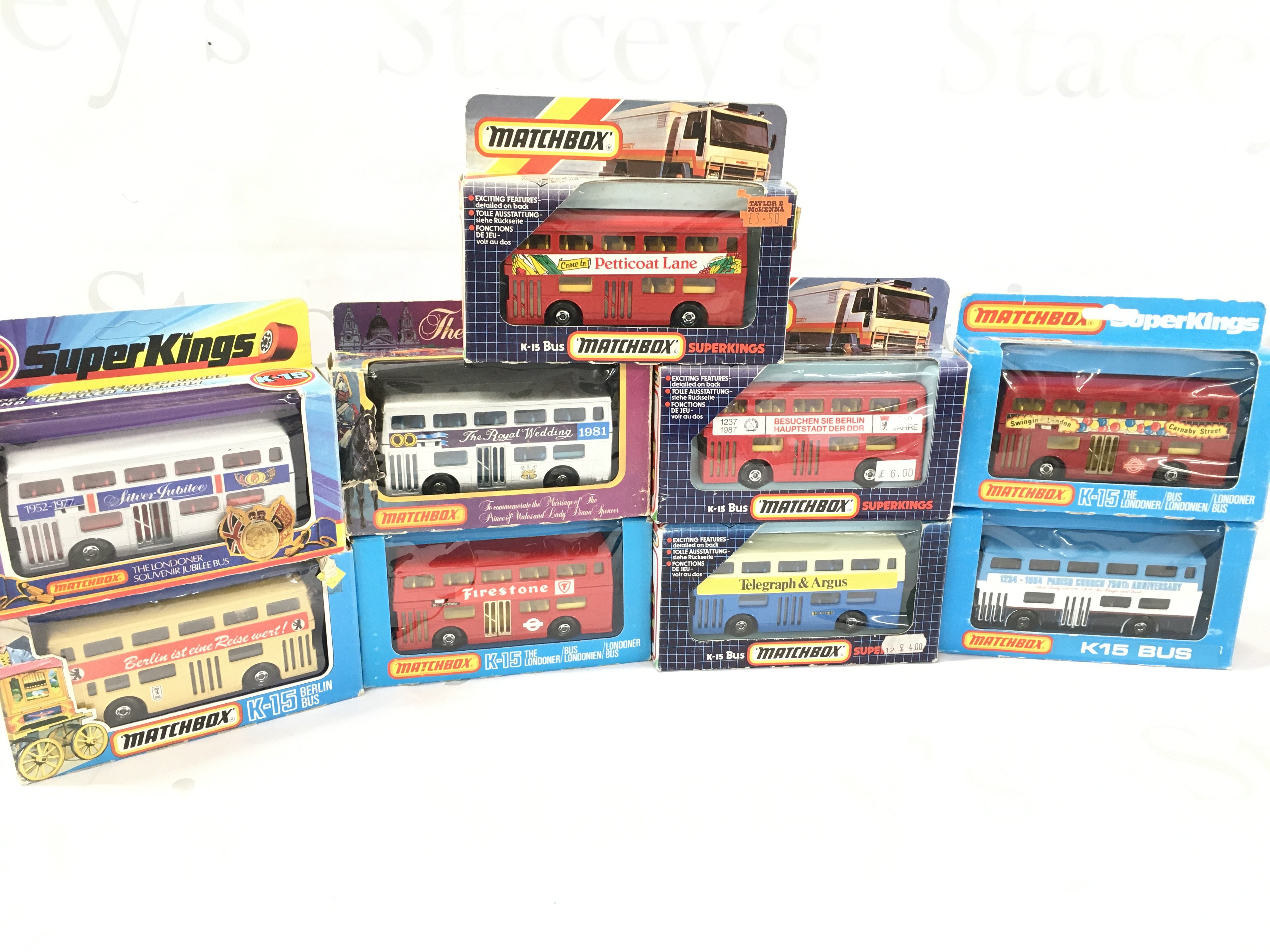 9 X Boxed Matchbox Buses. No Reserve.