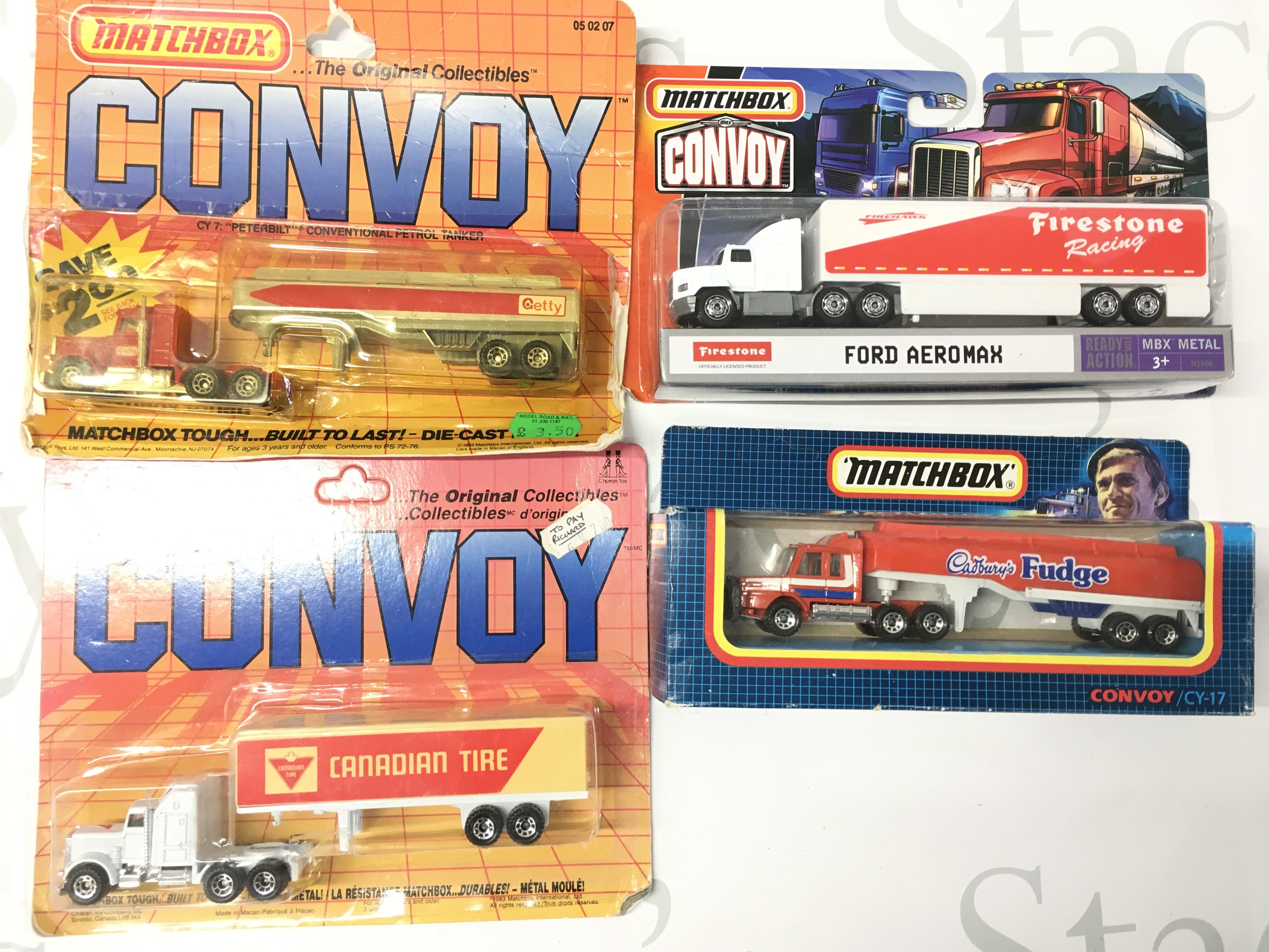 4 X Boxed Matchbox Convoy Trucks. No Reserve.