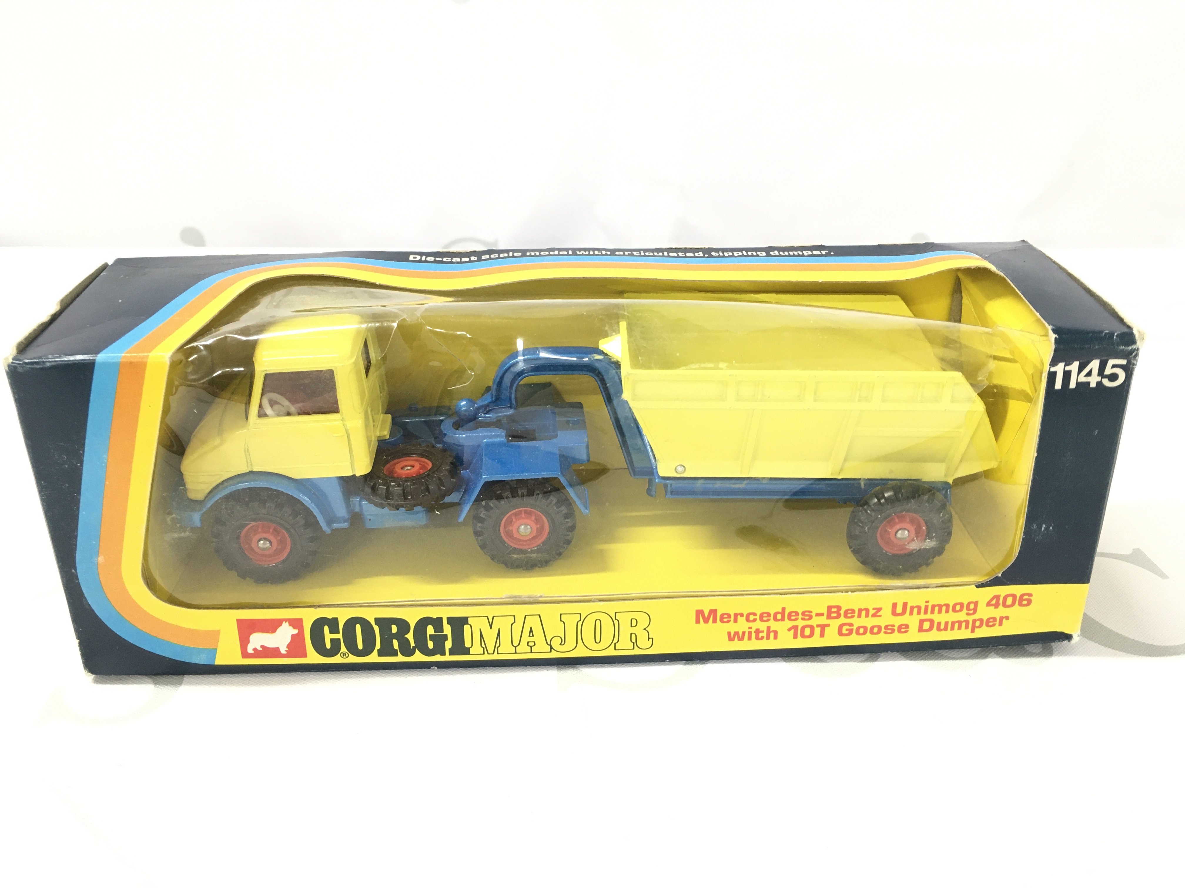 A Boxed Corgi Mercedes-Benz Unimog 406 With 10T Goose Dumper. #1145. No Reserve.