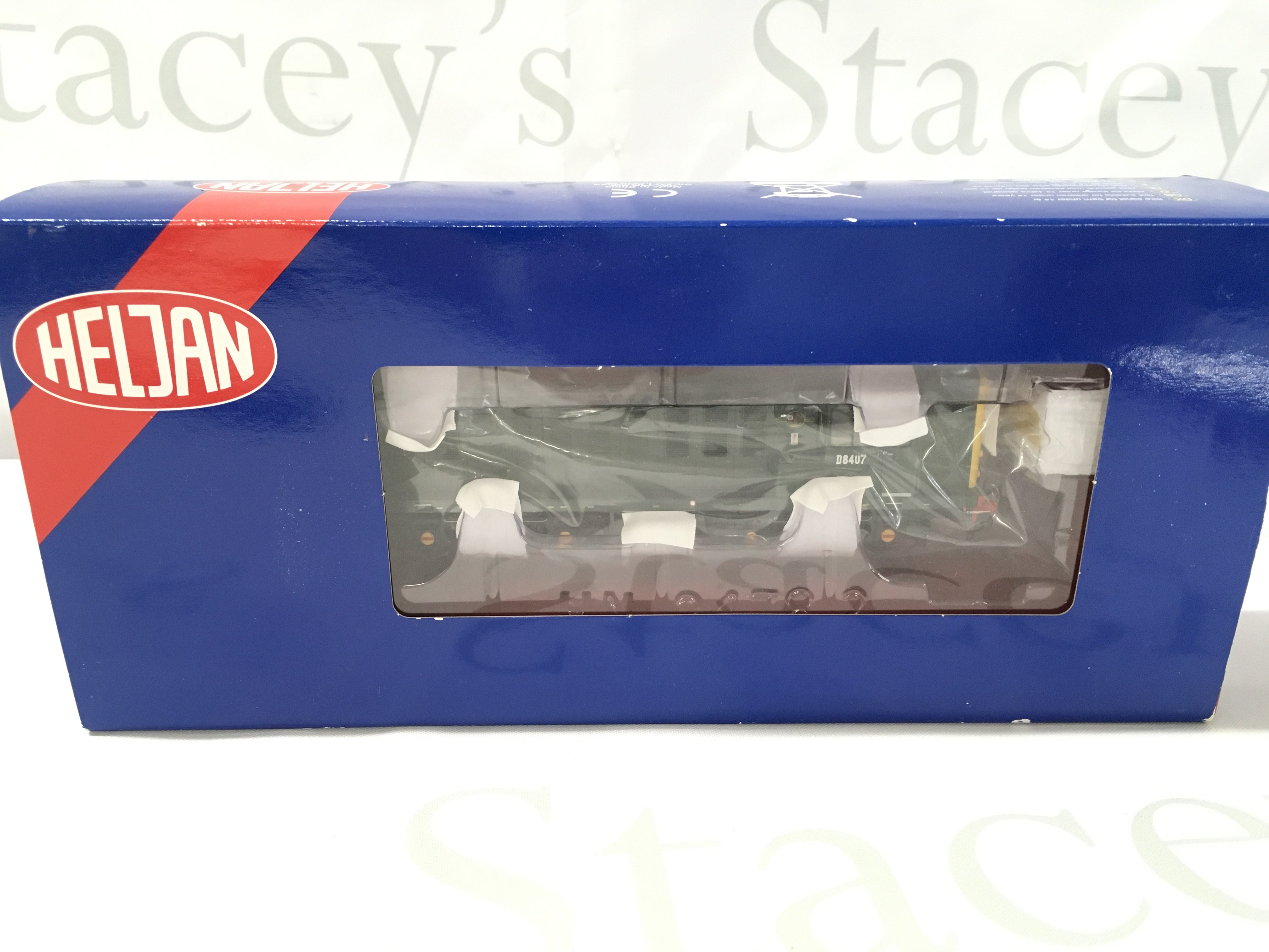 A Boxed 00 Gauge Heljan Class 16 D8407 BR Green With Full Yellow Ends Limited Edition Of 750 PCs. #16031.DCC.