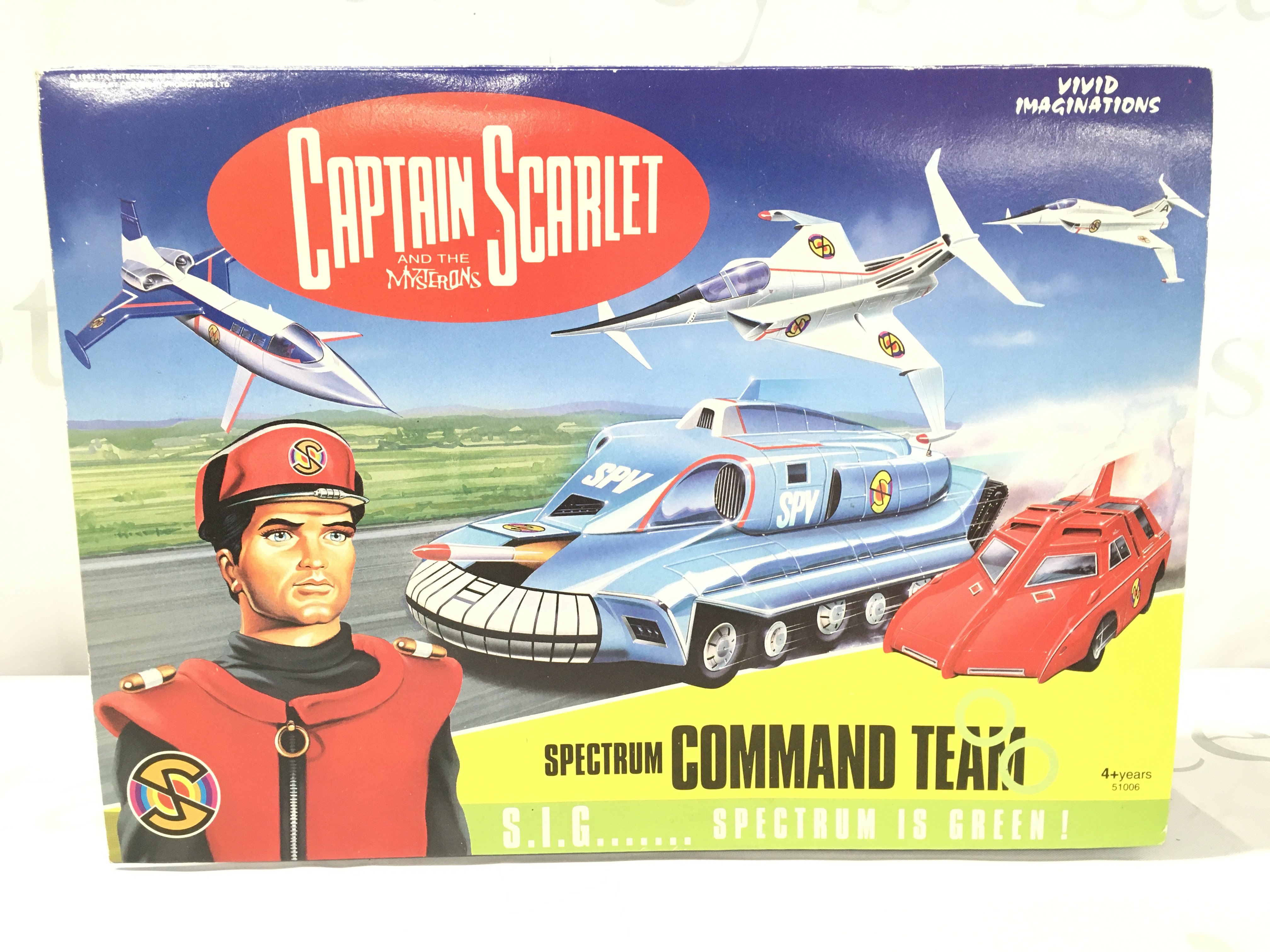 A Boxed Vivid Imaginations Captain Scarlet And The Mysterons Spectrum Command Team Set. No Reserve.