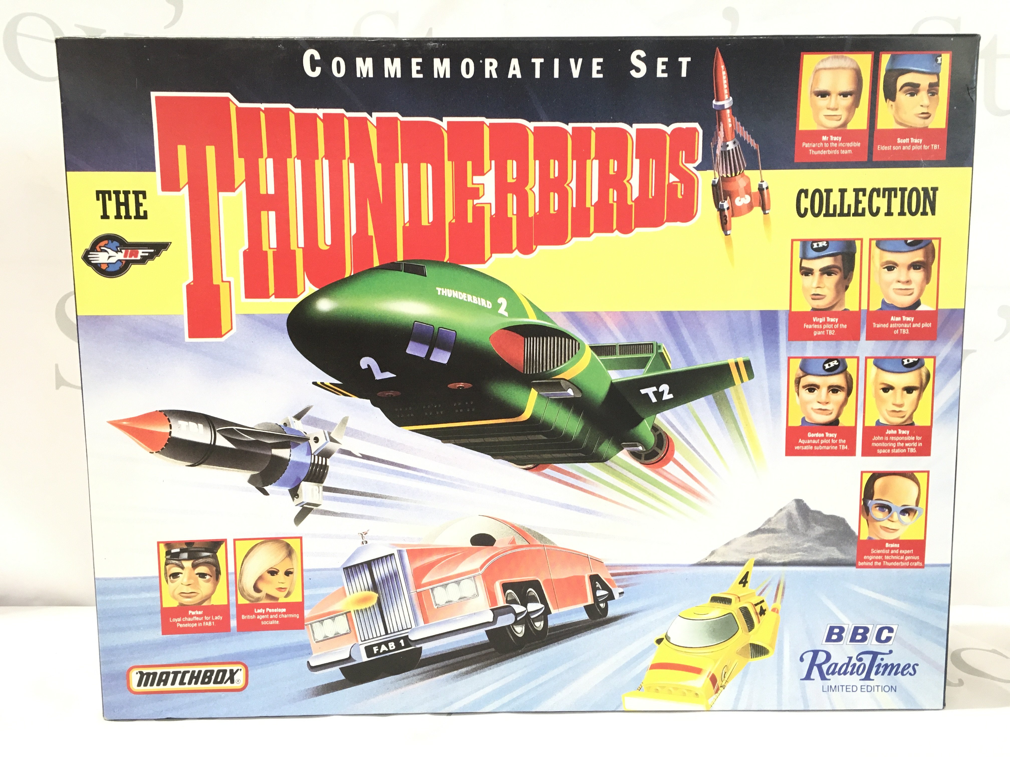 A Boxed Matchbox Radio Times Thunderbirds Set. No Reserve.