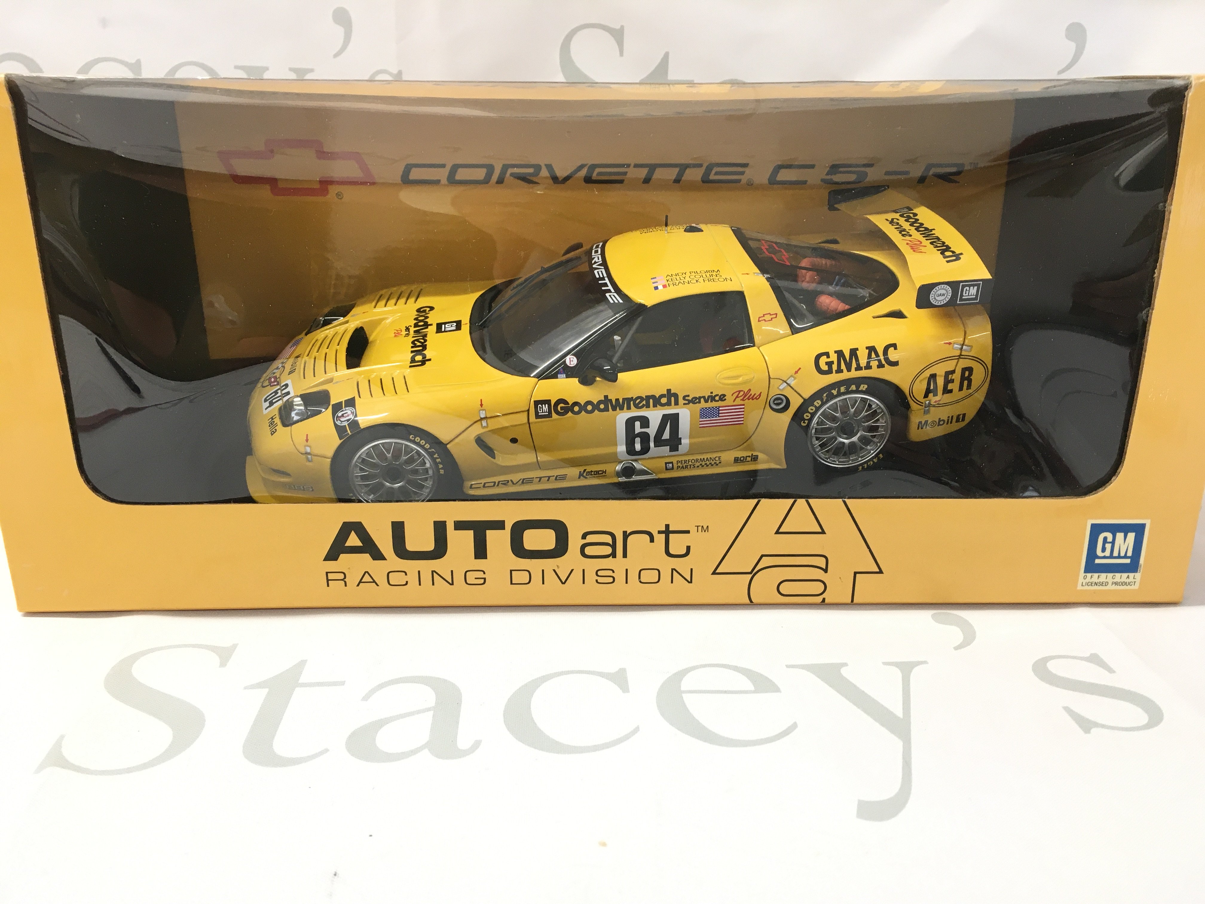 A Boxed Auto-Art Corvette C5-R. 1/18 Scale. No Reserve.
