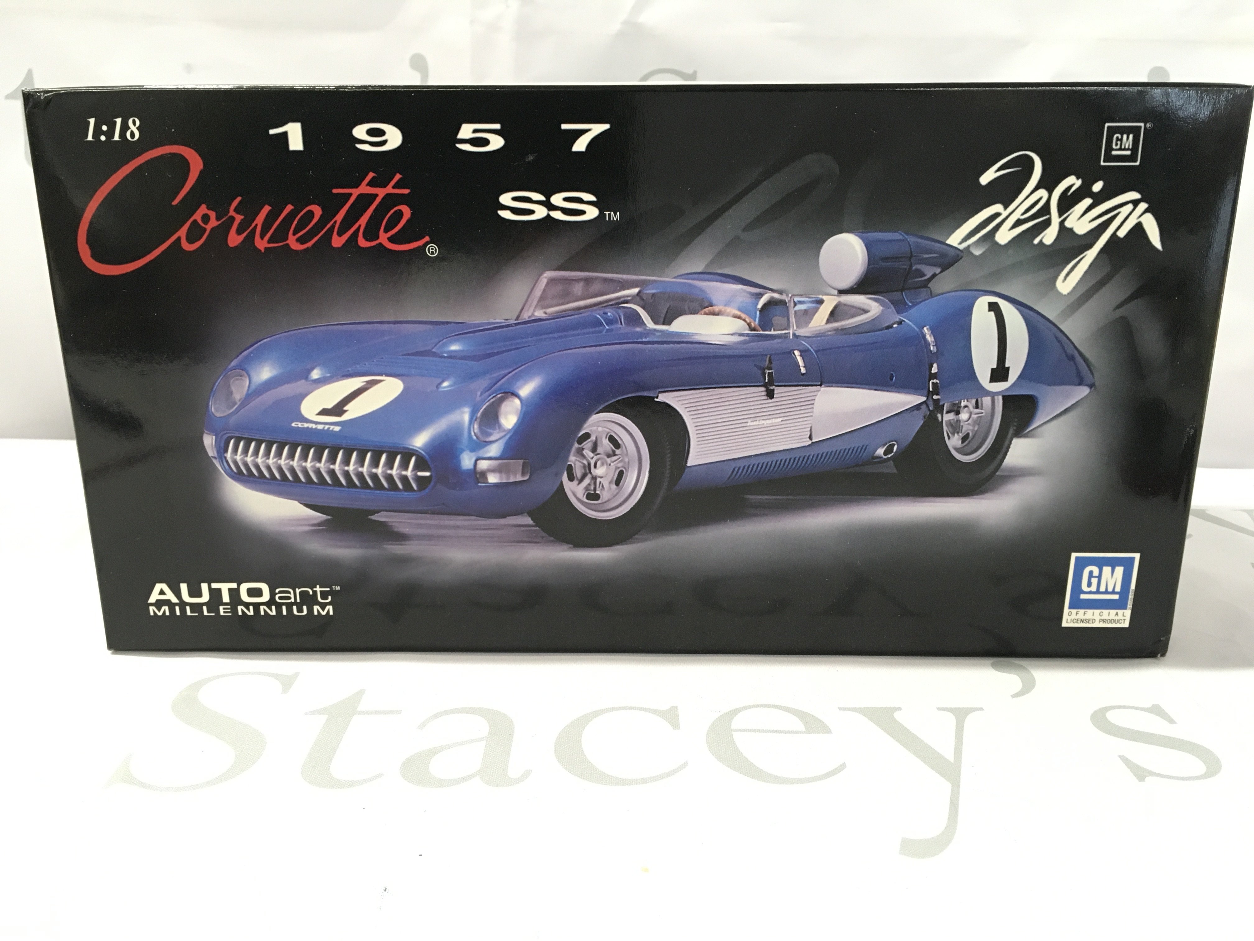 A Boxed Auto-Art 1957 Corvette SS 1/18 Scale