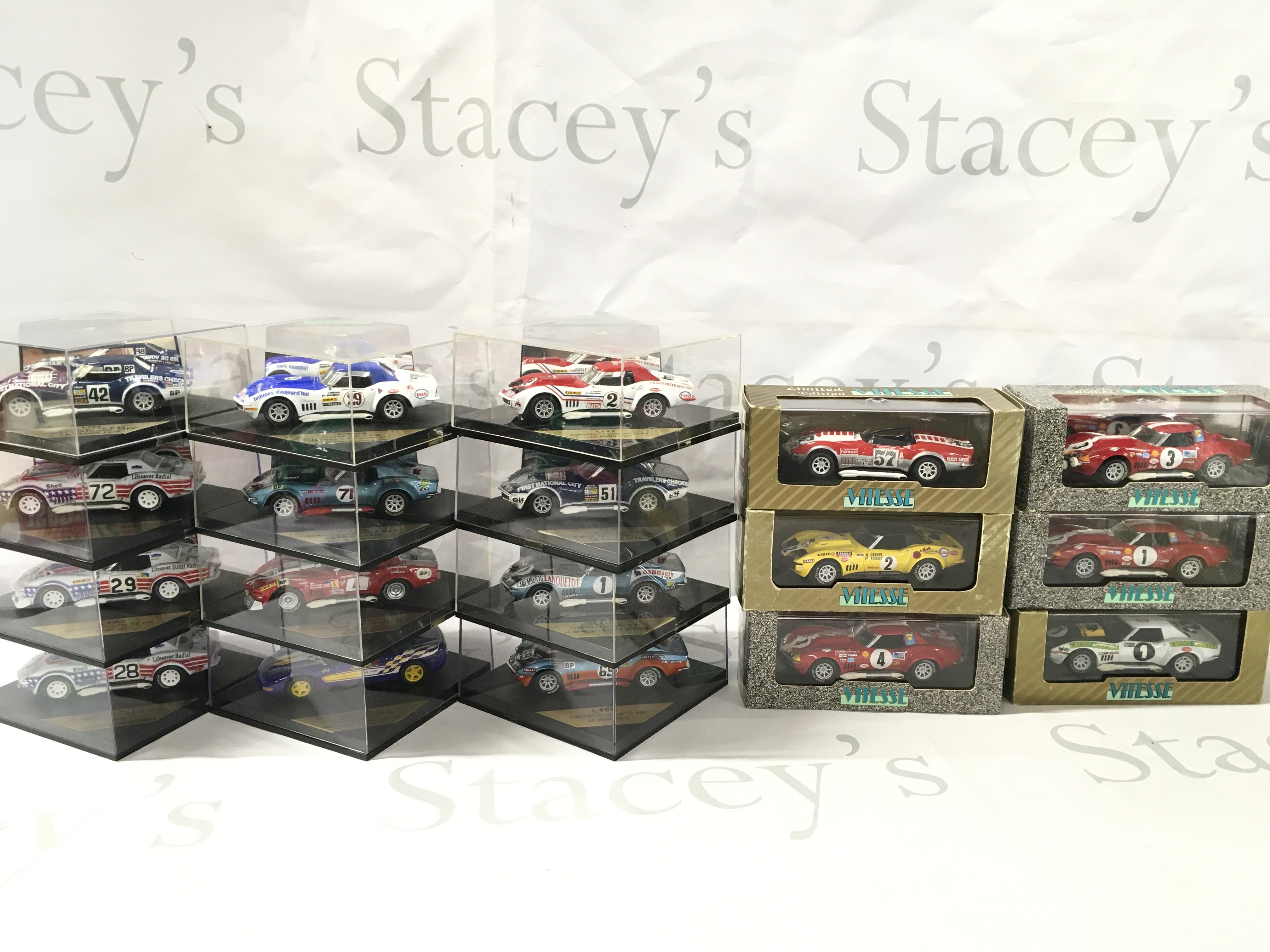 A Collection of Boxed Vitesse Diecast Corvette Cars. No Reserve.