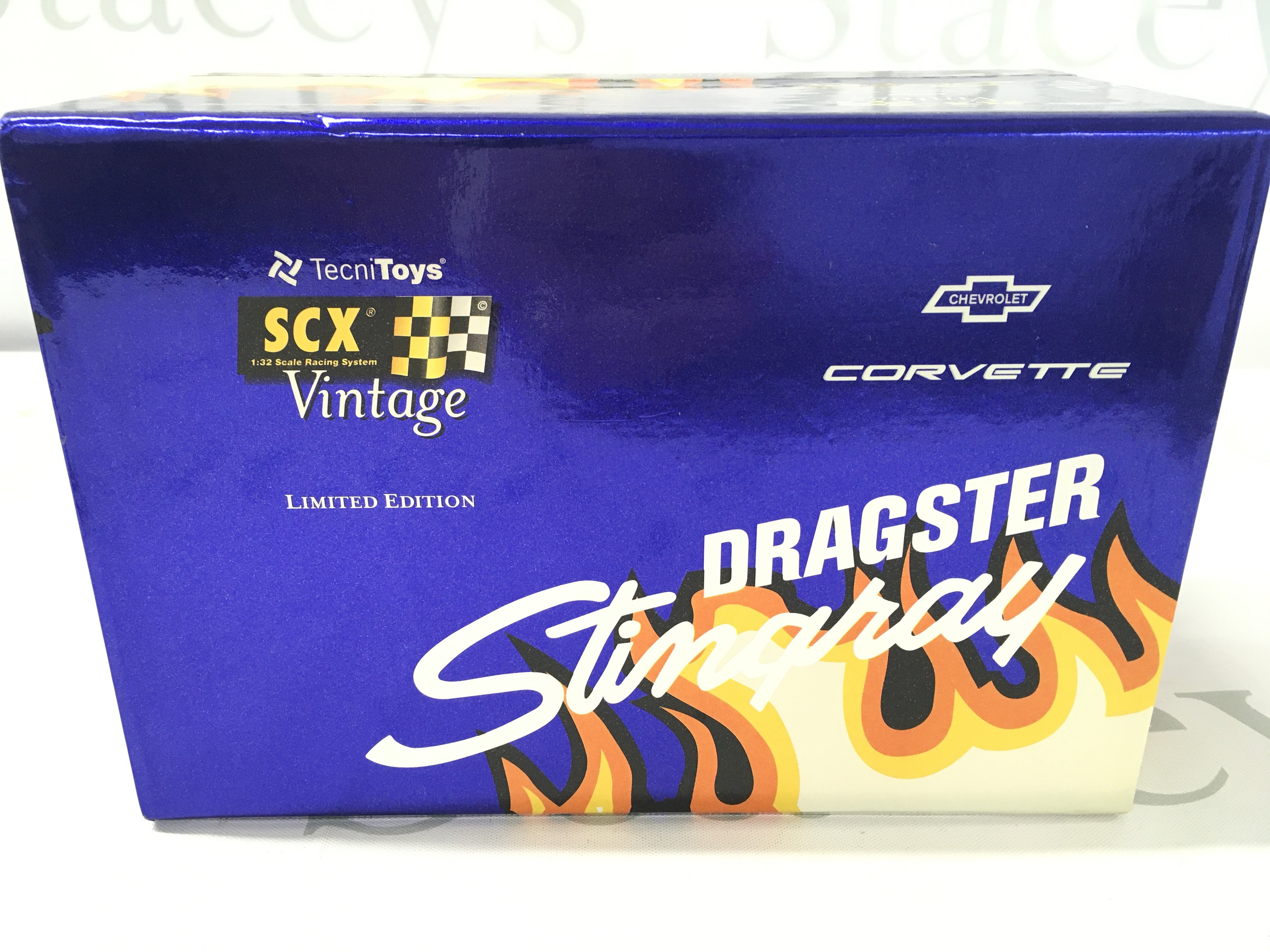 A Boxed SCX Corvette Stingray Dragster Slot Car. No Reserve.