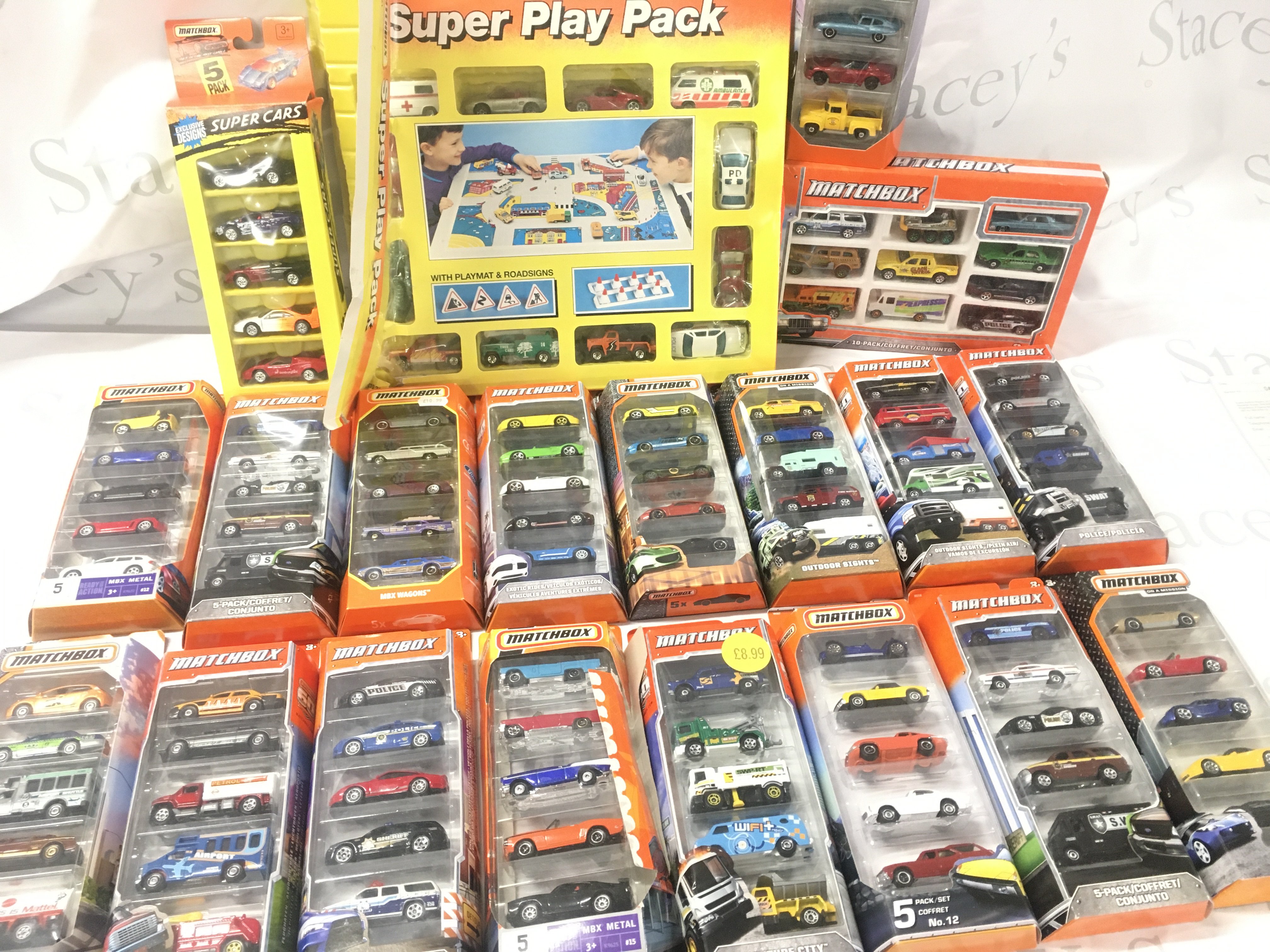 A Collection of Boxed Modern Matchbox Diecast. Mostly 5 Pack Sets.