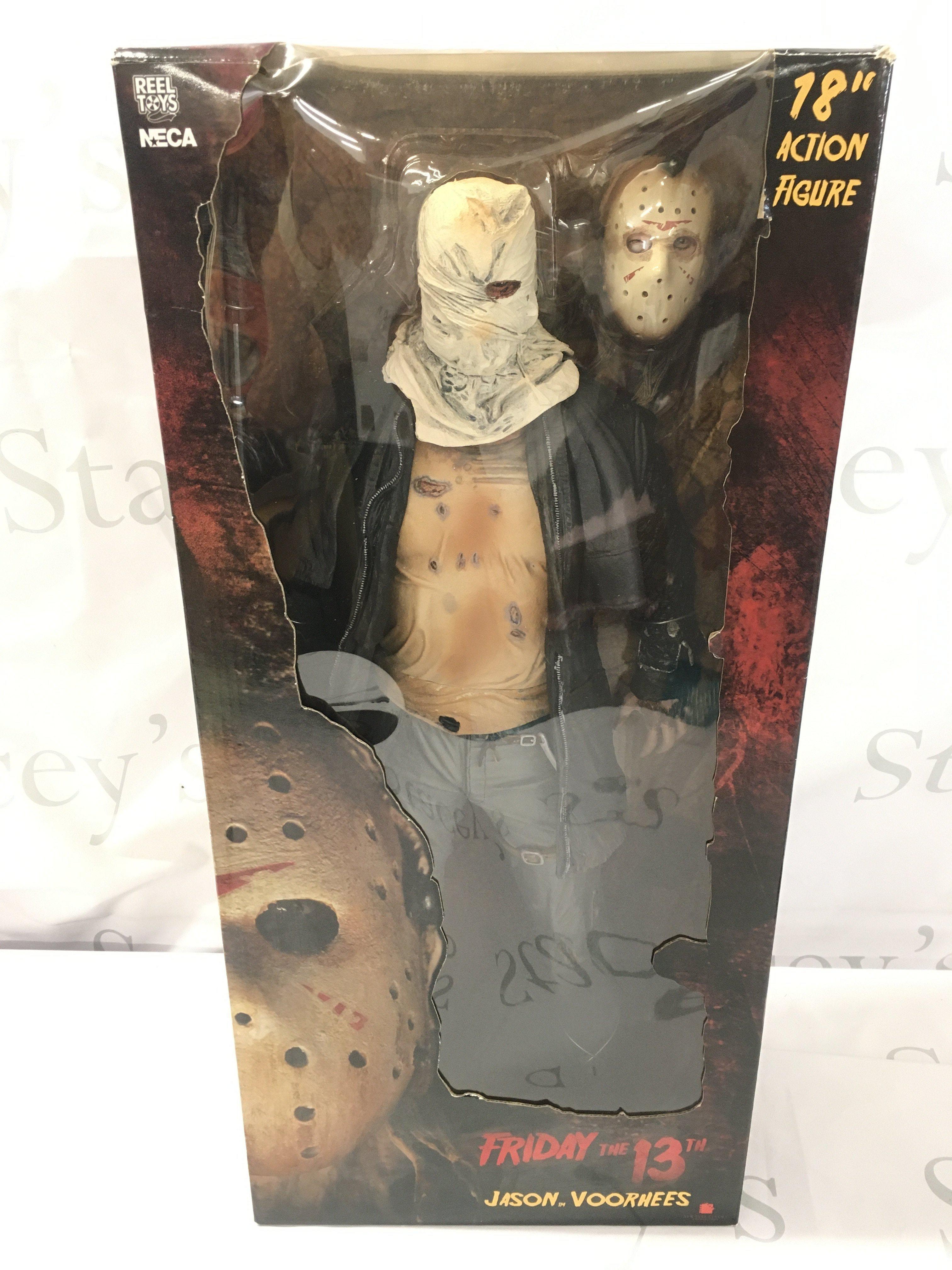 A Boxed Neca Reel Toys 18 Inch Friday The 13th Jason Voorness Figure.