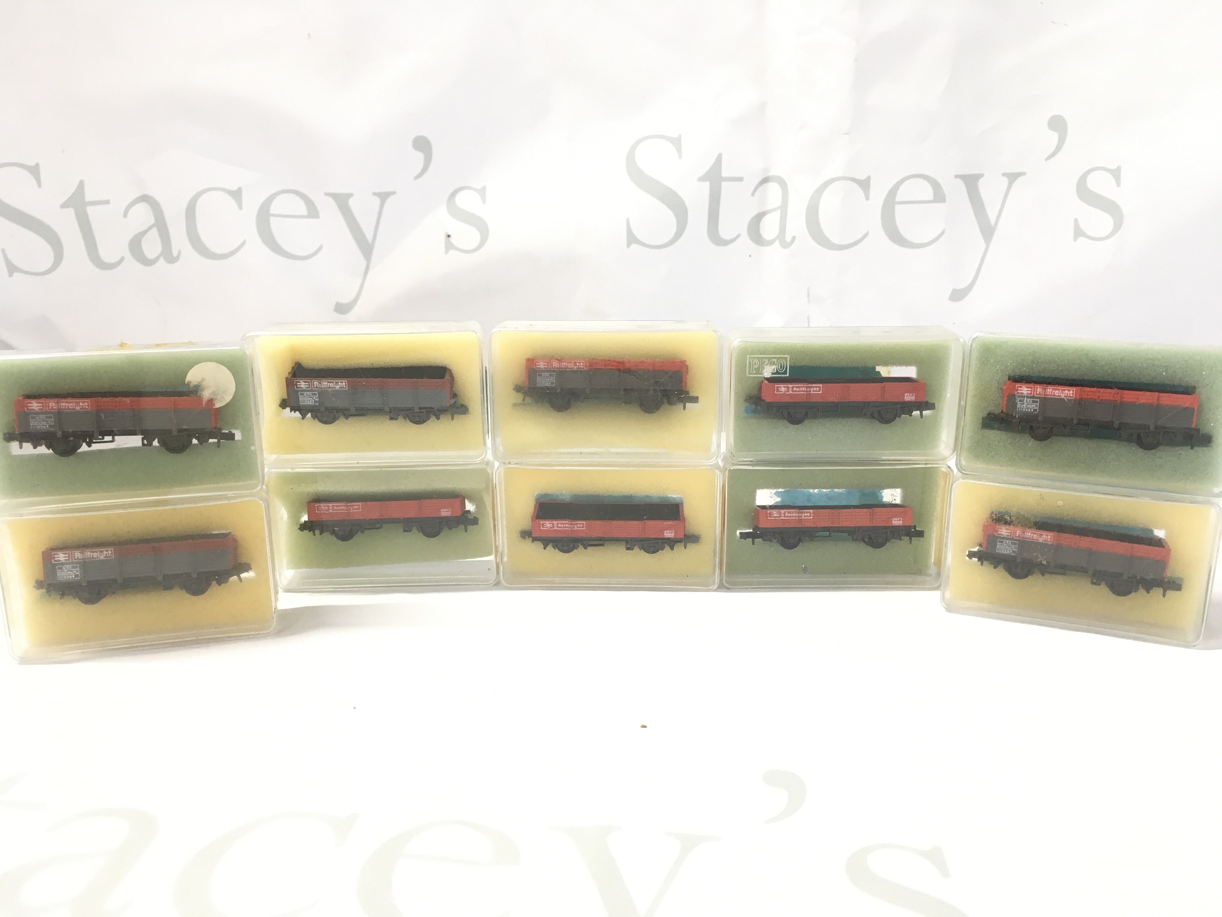 10 Boxed Peco N Gauge Wagons.