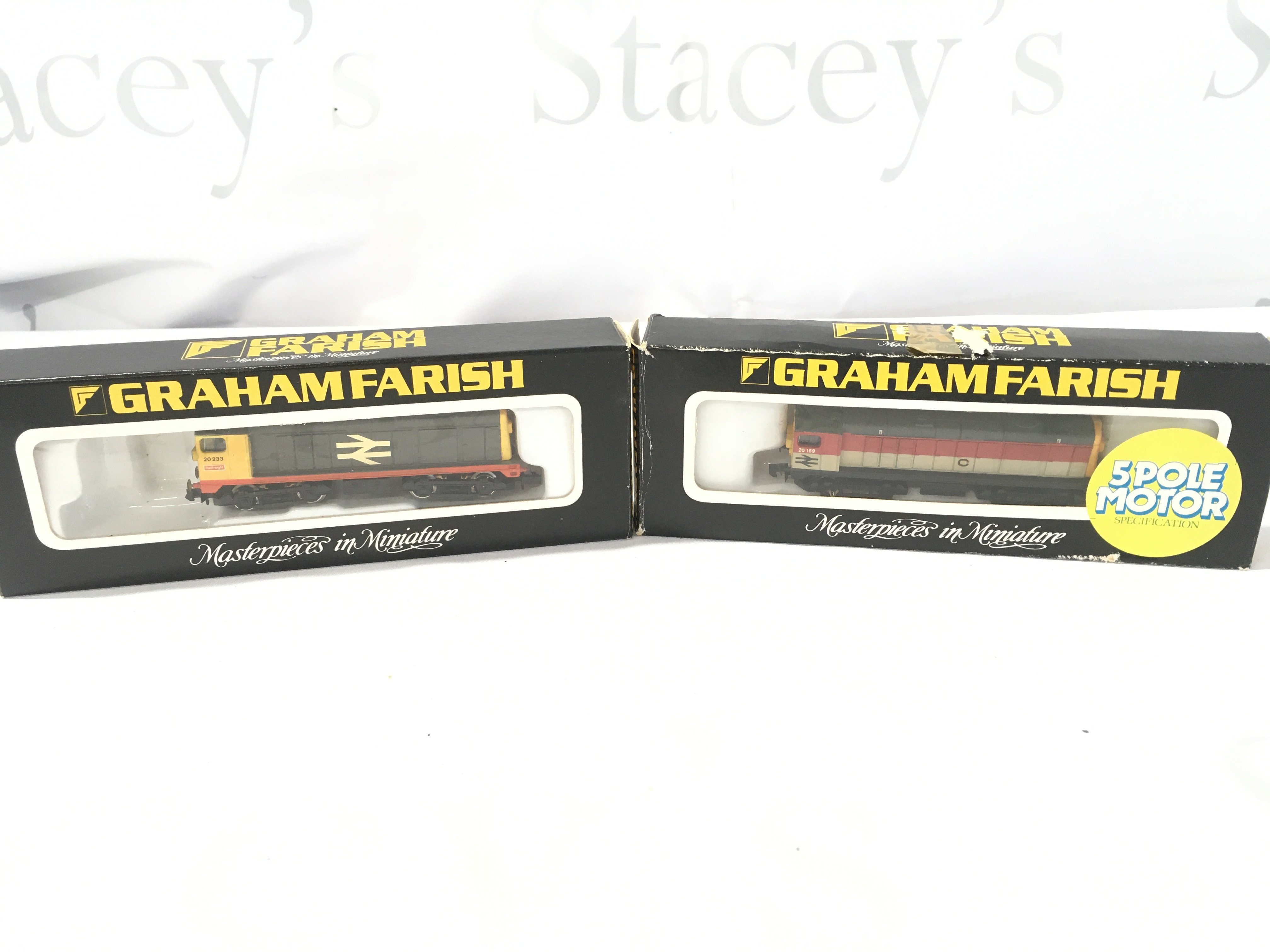 2 X Boxed Graham Farish N Gauge Class 20 Diesels.
