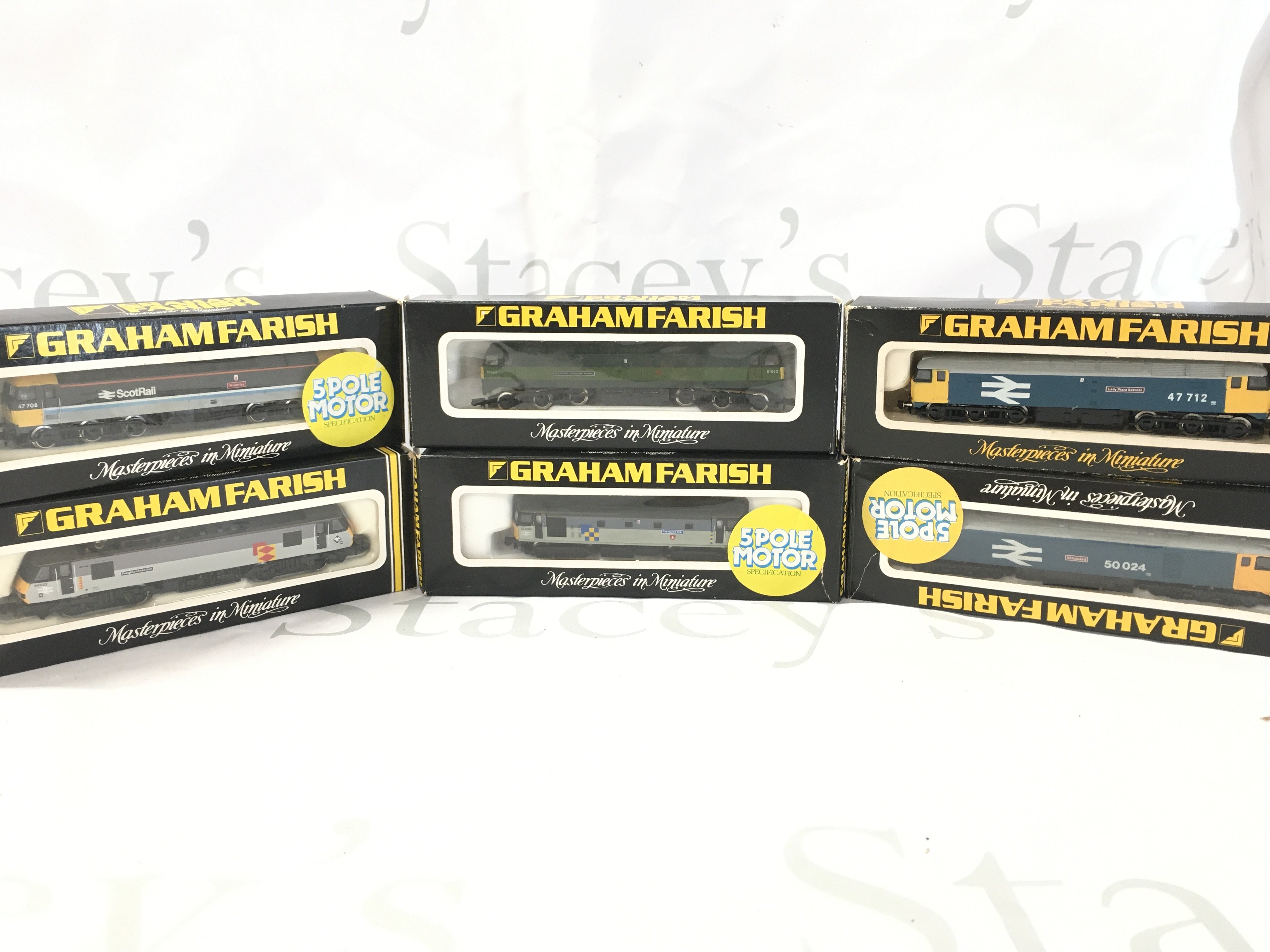 A Collection of 6 Graham Farish N Gauge Locomotives. All Non Runners.