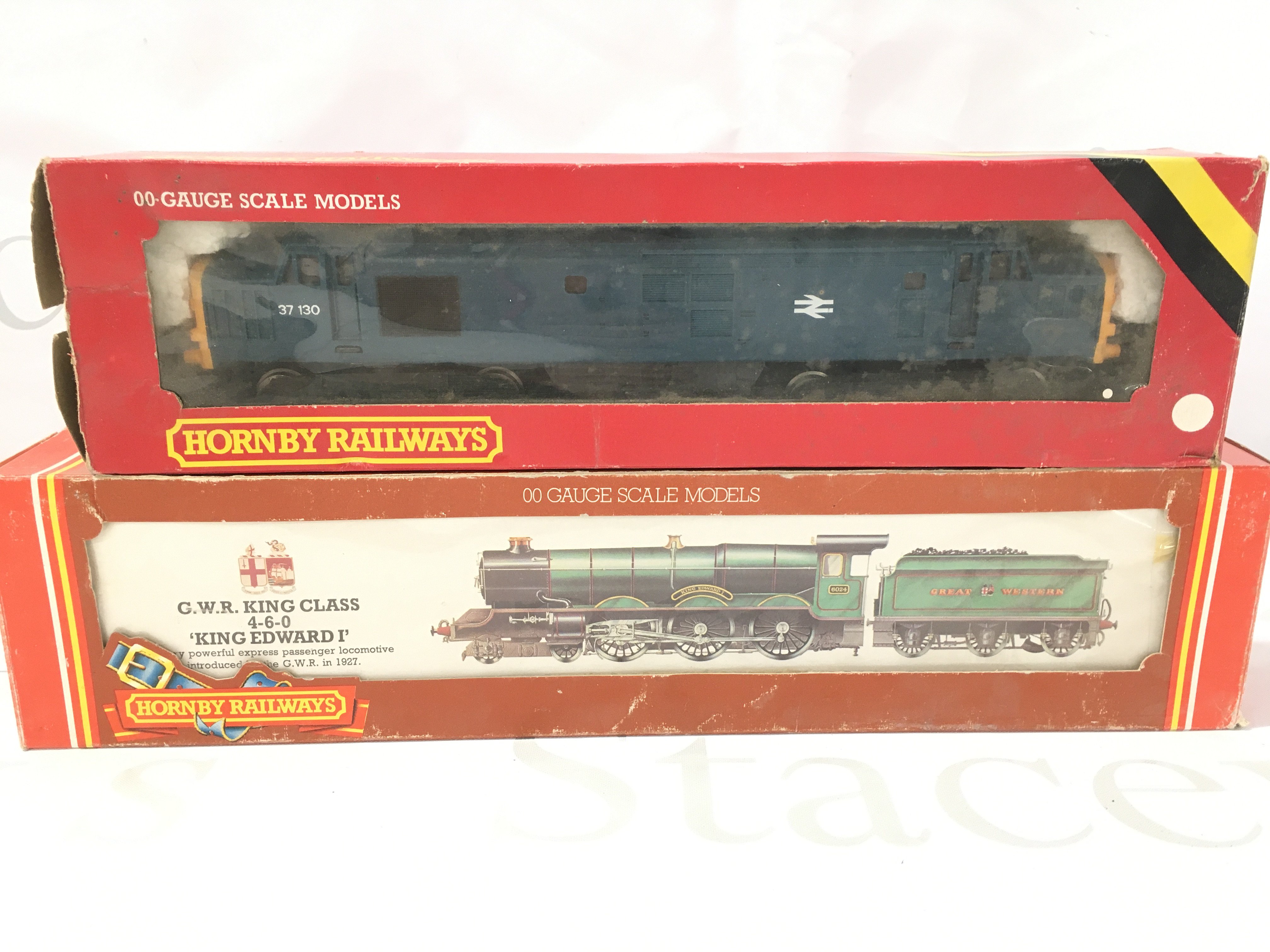 2 X Boxed Hornby 00 Gauge Locomotives. A GWR King Class 4-6-0 King Edward I And A BR Coco Diesel Loco. No Reserve.