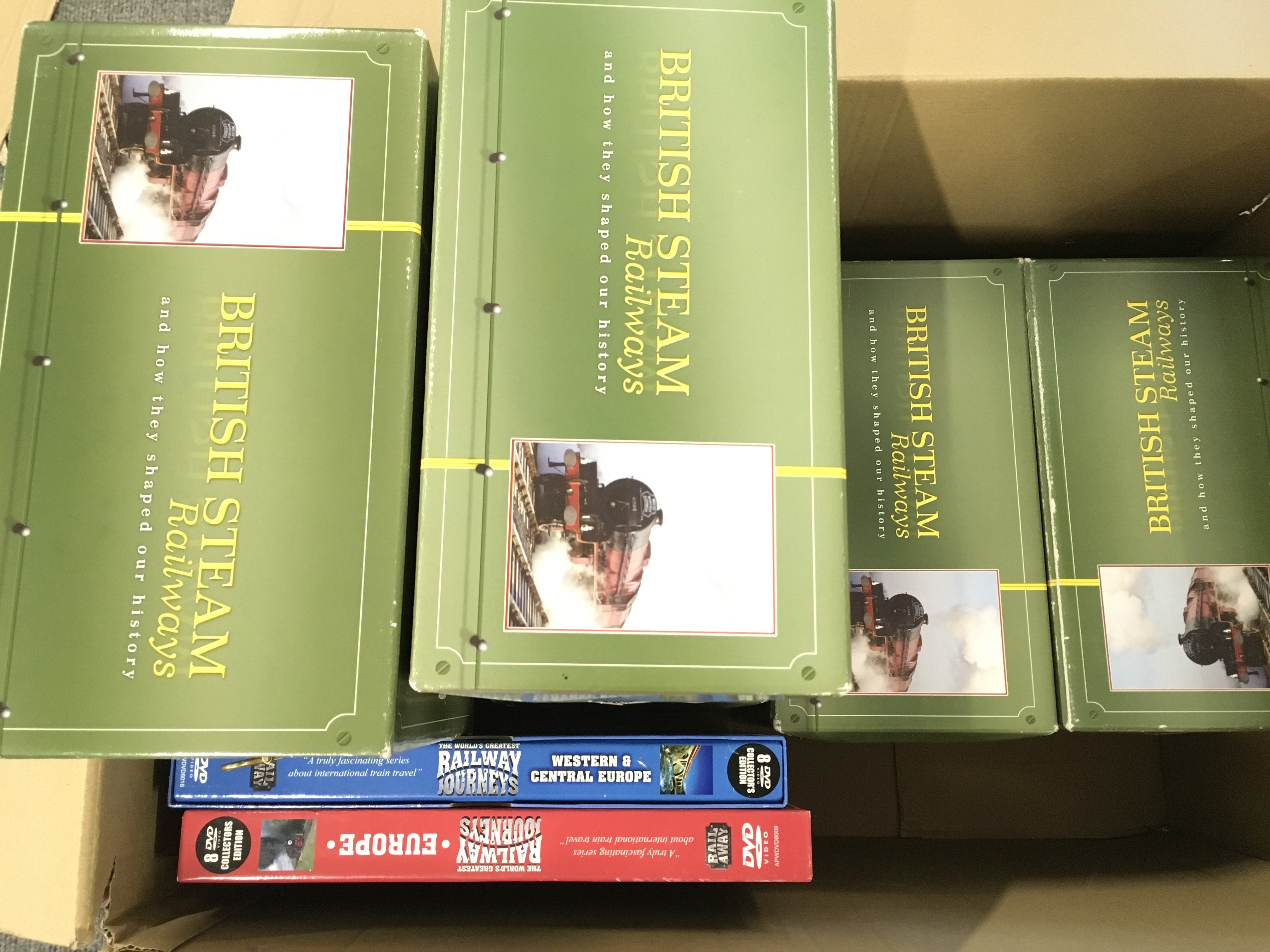 A Collection of British Steam Railways DVDs. No Reserve.