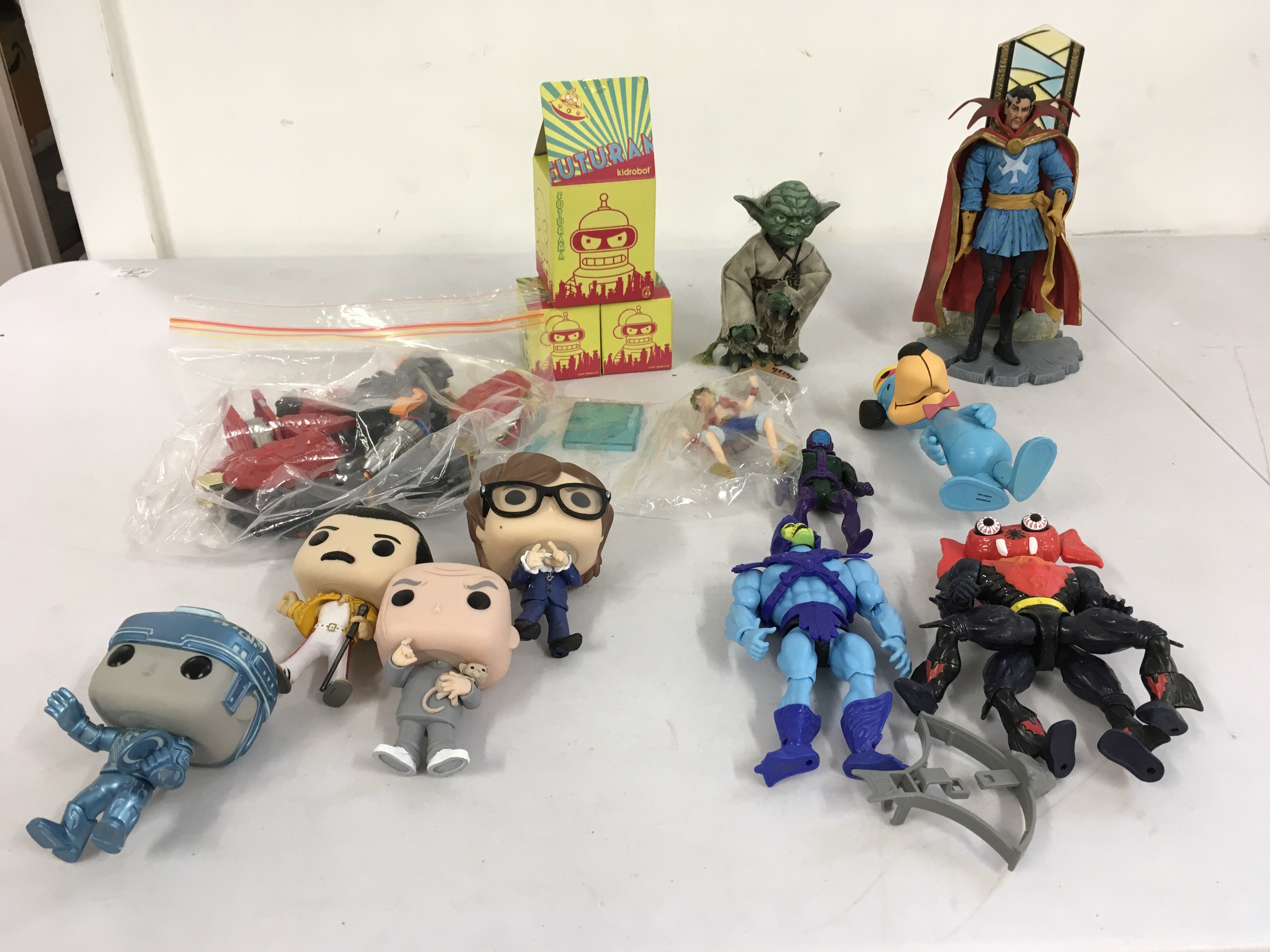A varied collection of figures MOTU..The Avengers..Star Wars plus others. No reserve