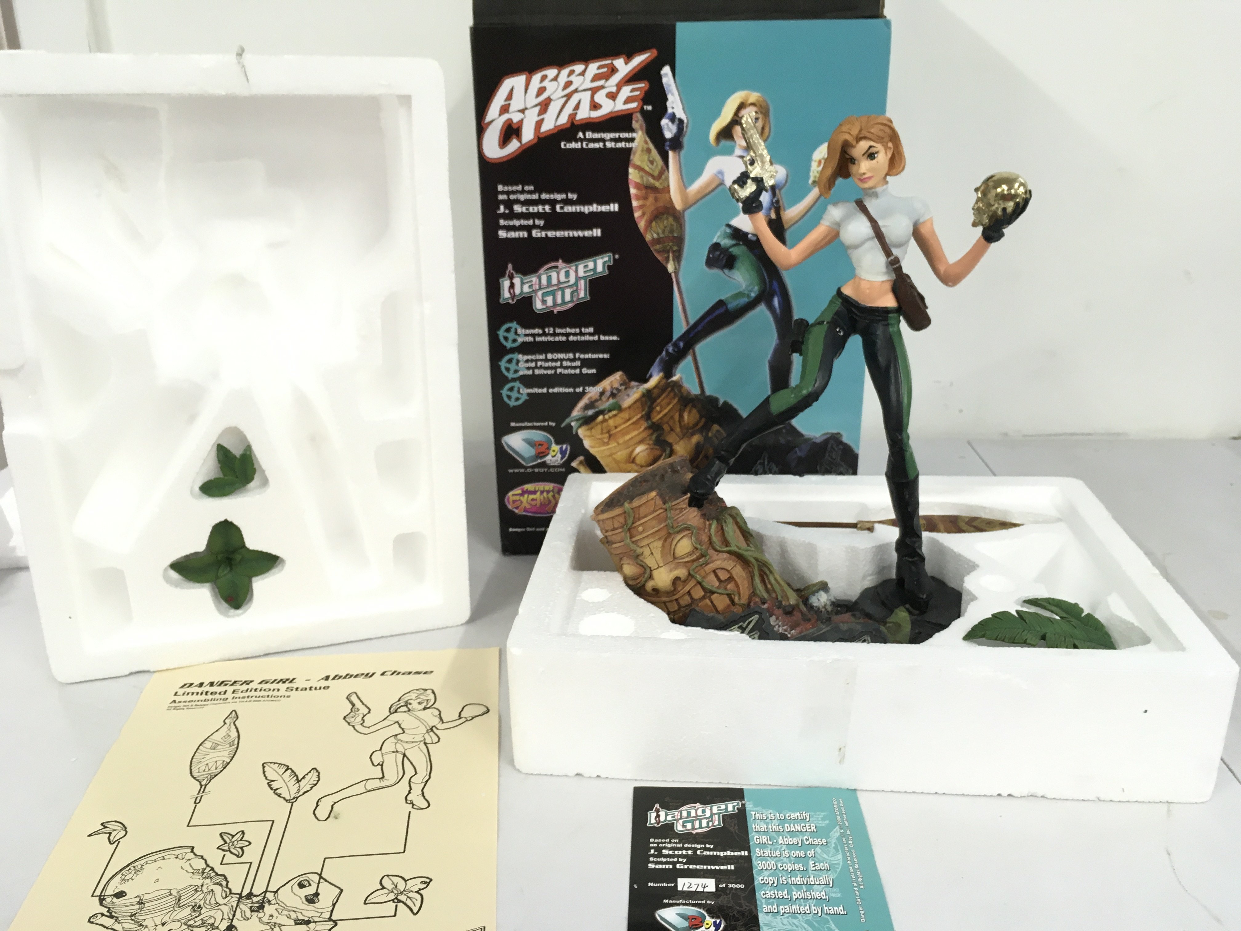 Boxed Abbey Chase cold cast statue by Sam Greenwell. Limited edition 1274 of 3000. No reserve