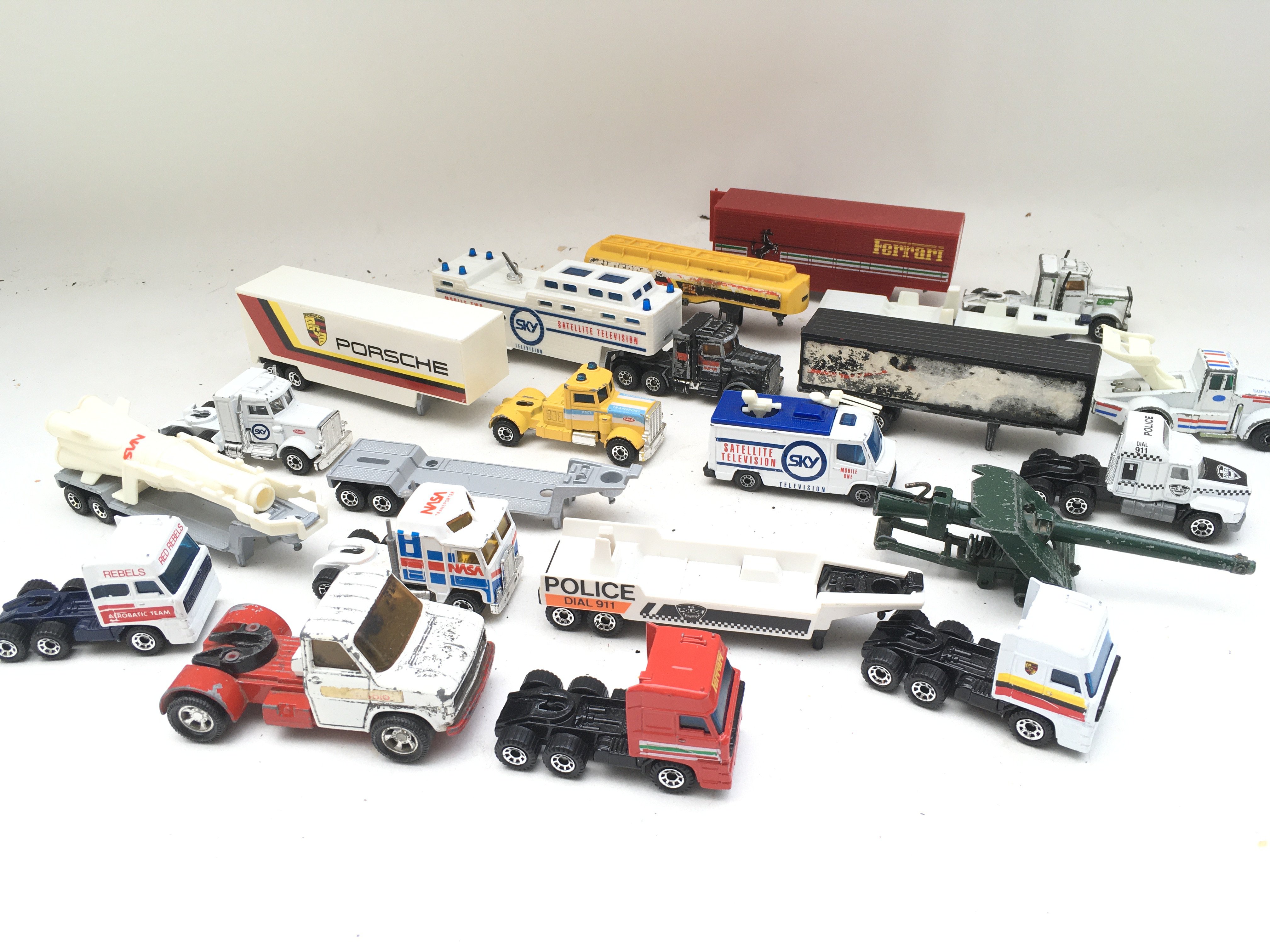 A Box Containing Playworn Matchbox Diecast.