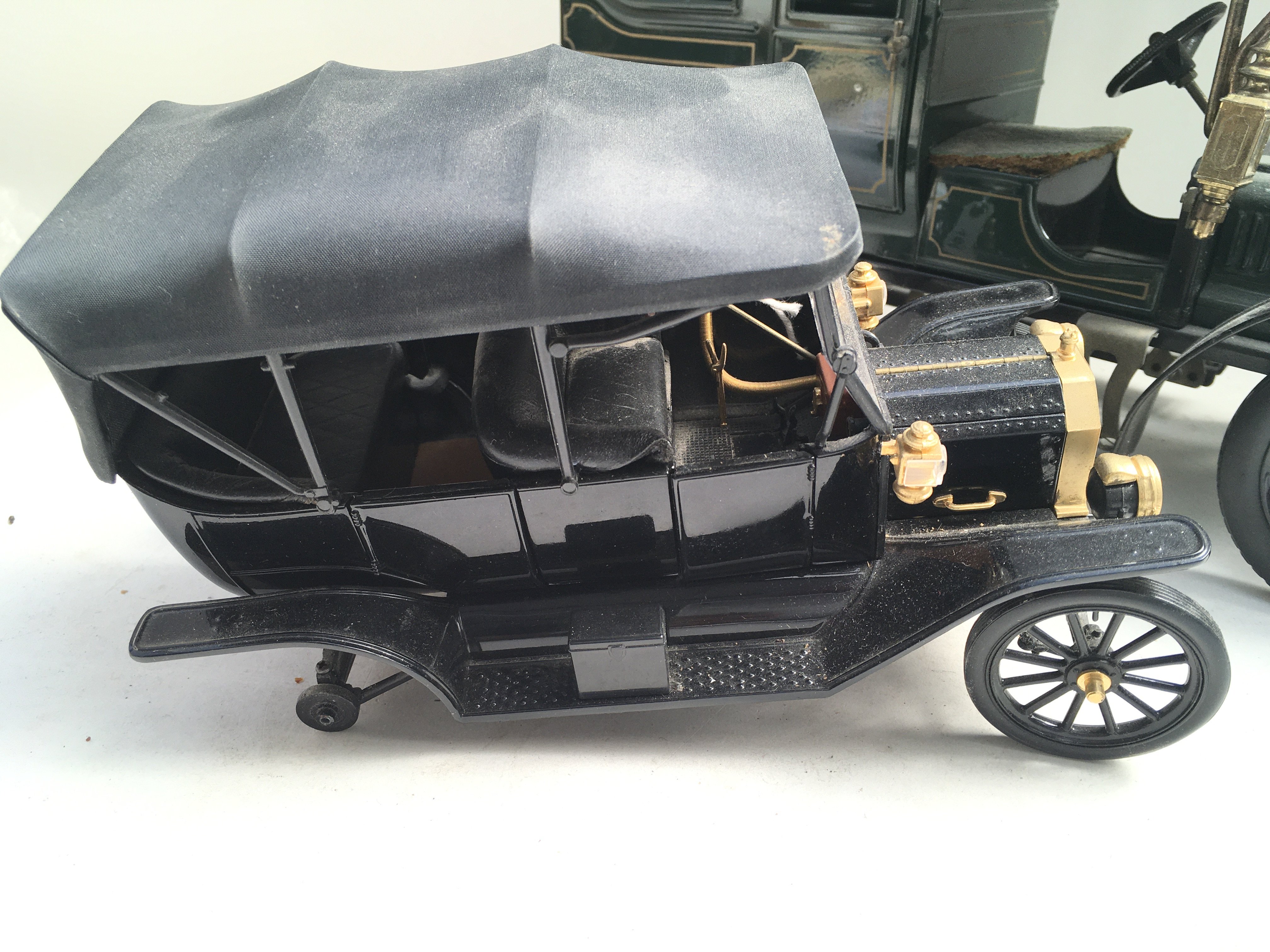 Two Small Models Of Vintage Cars. 1 A/f By Franklin Mint.