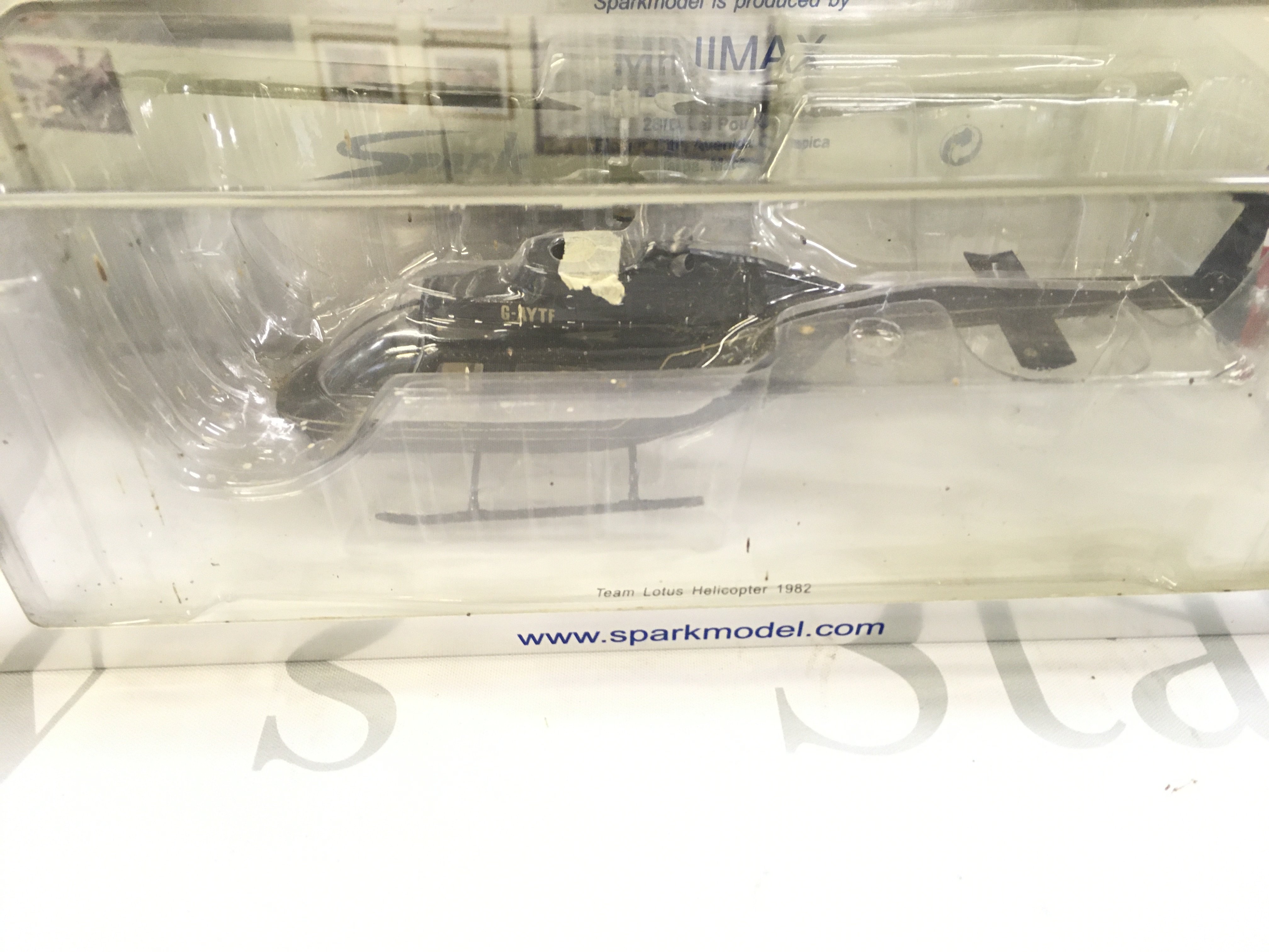 A Boxed Spark Model Of A Tram Lotus Helicopter. 1/43 Scale.