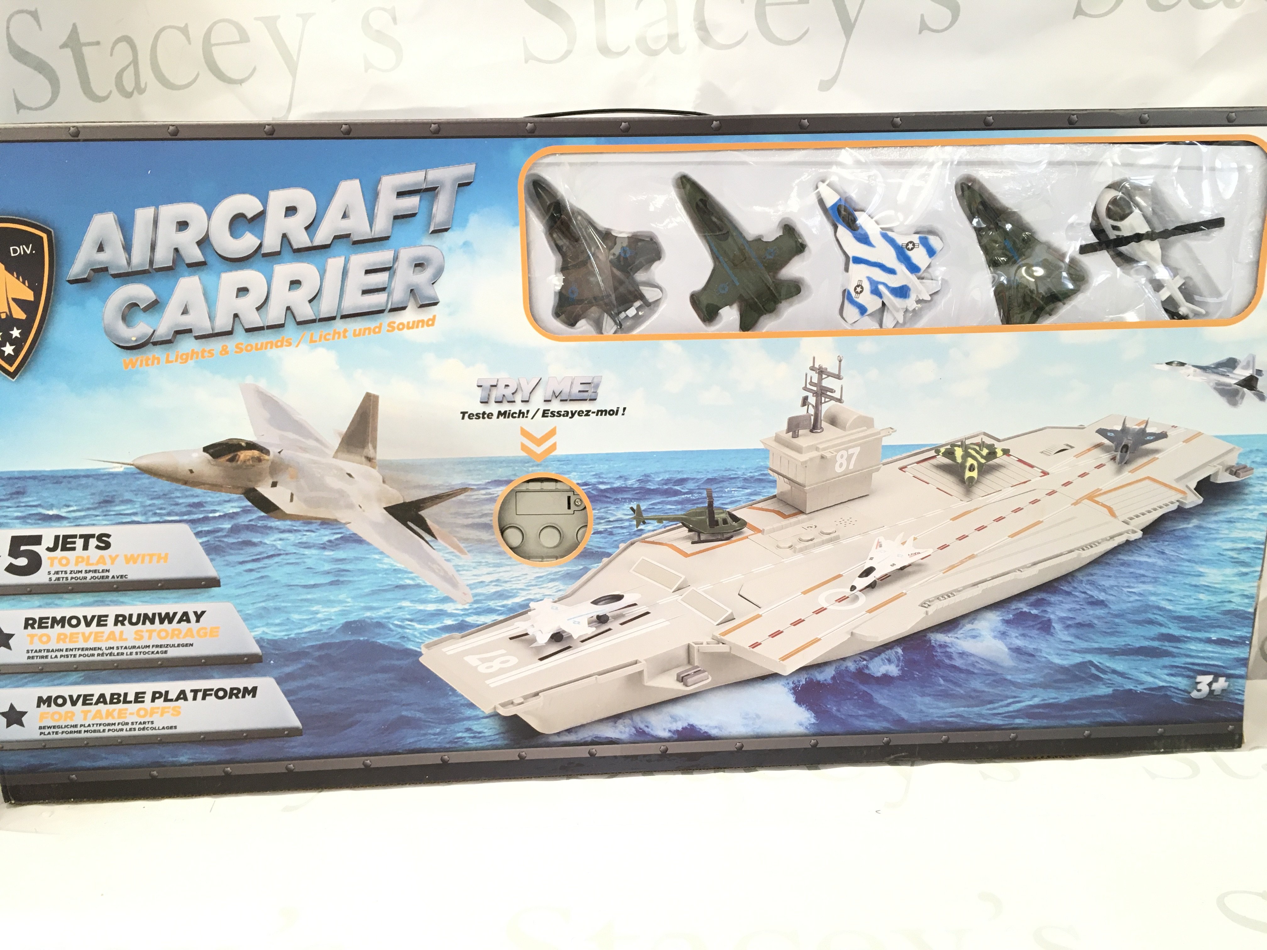 A Boxed Smyth Toys Aircraft Carrier. No Reserve.