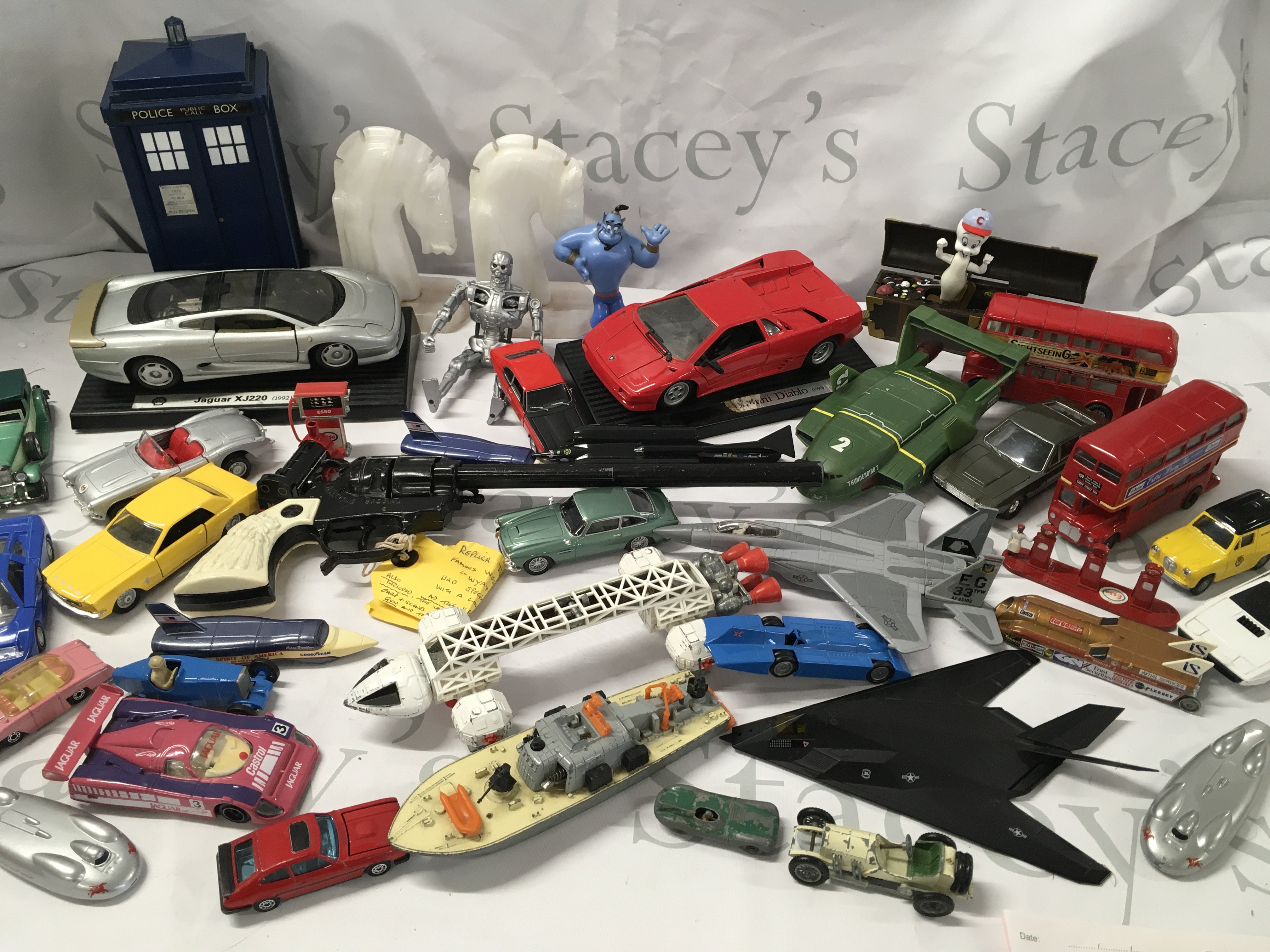 A Collection of Loose Playworn Diecast Including A Toy Buntline Special Gun. No Reserve.