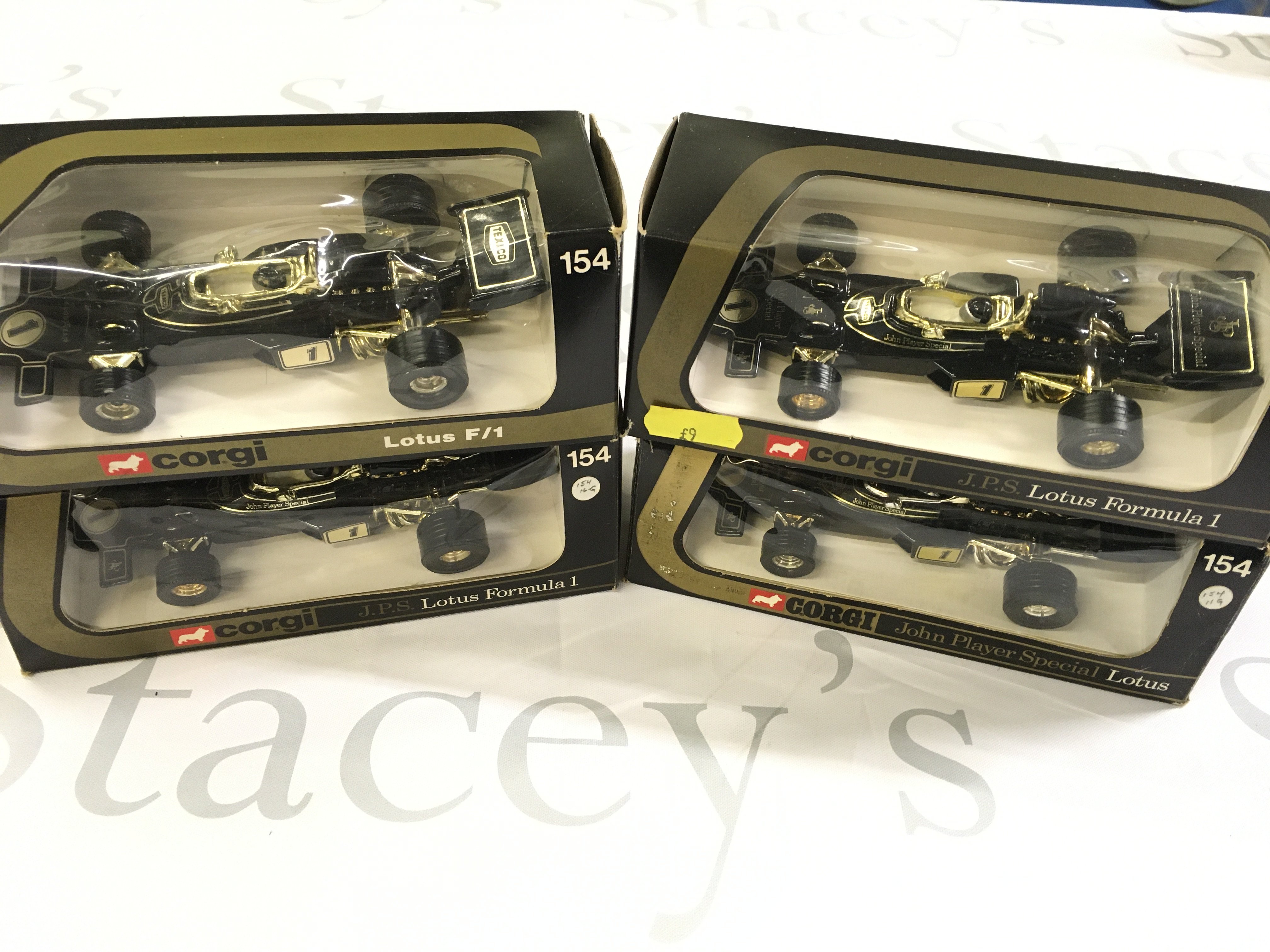 4 X Boxed Corgi Lotus F1 Cars #154.