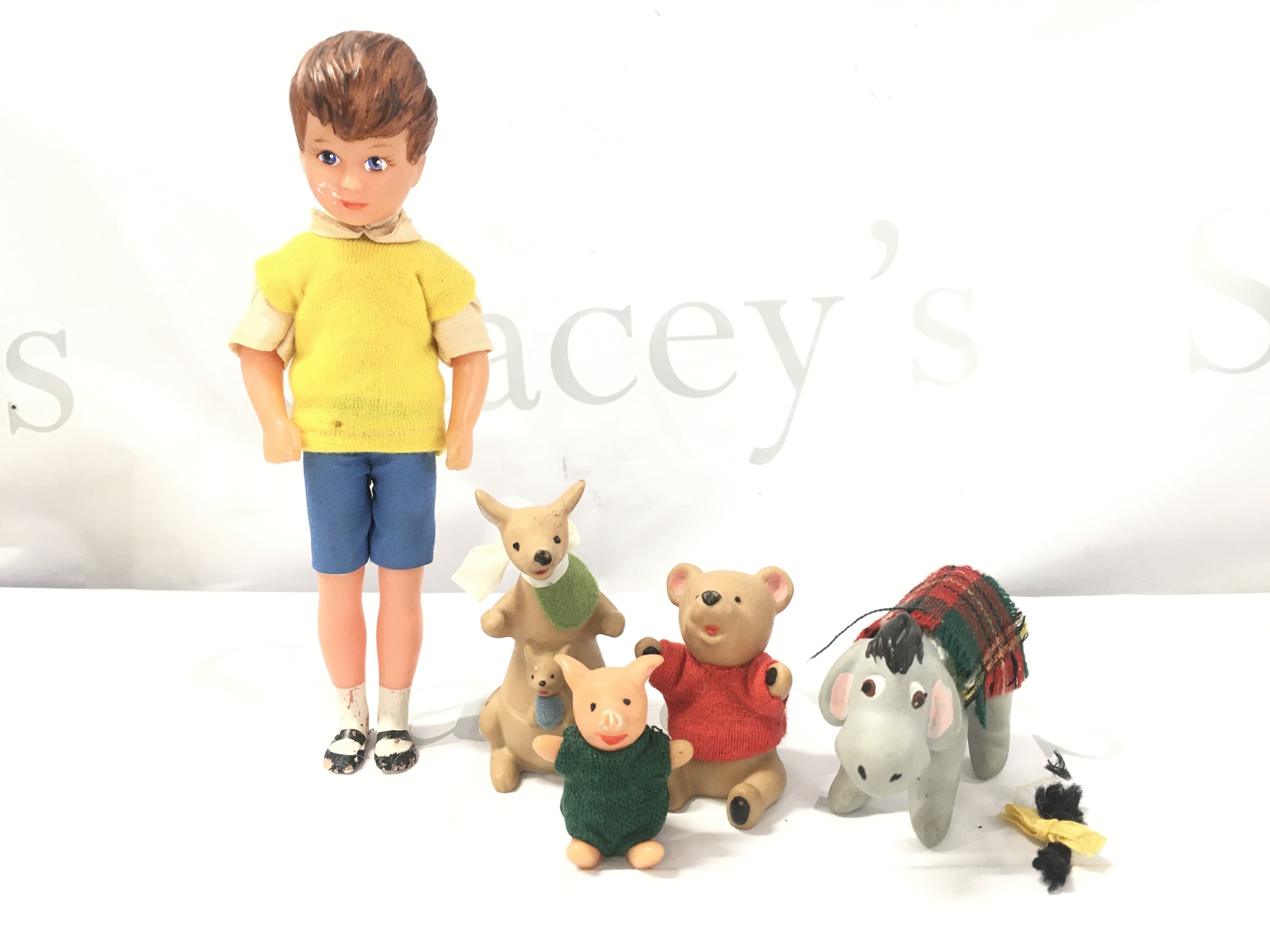 A Peggy Nesbit Winnie The Pooh Set Including Christopher Robin. No Reserve.