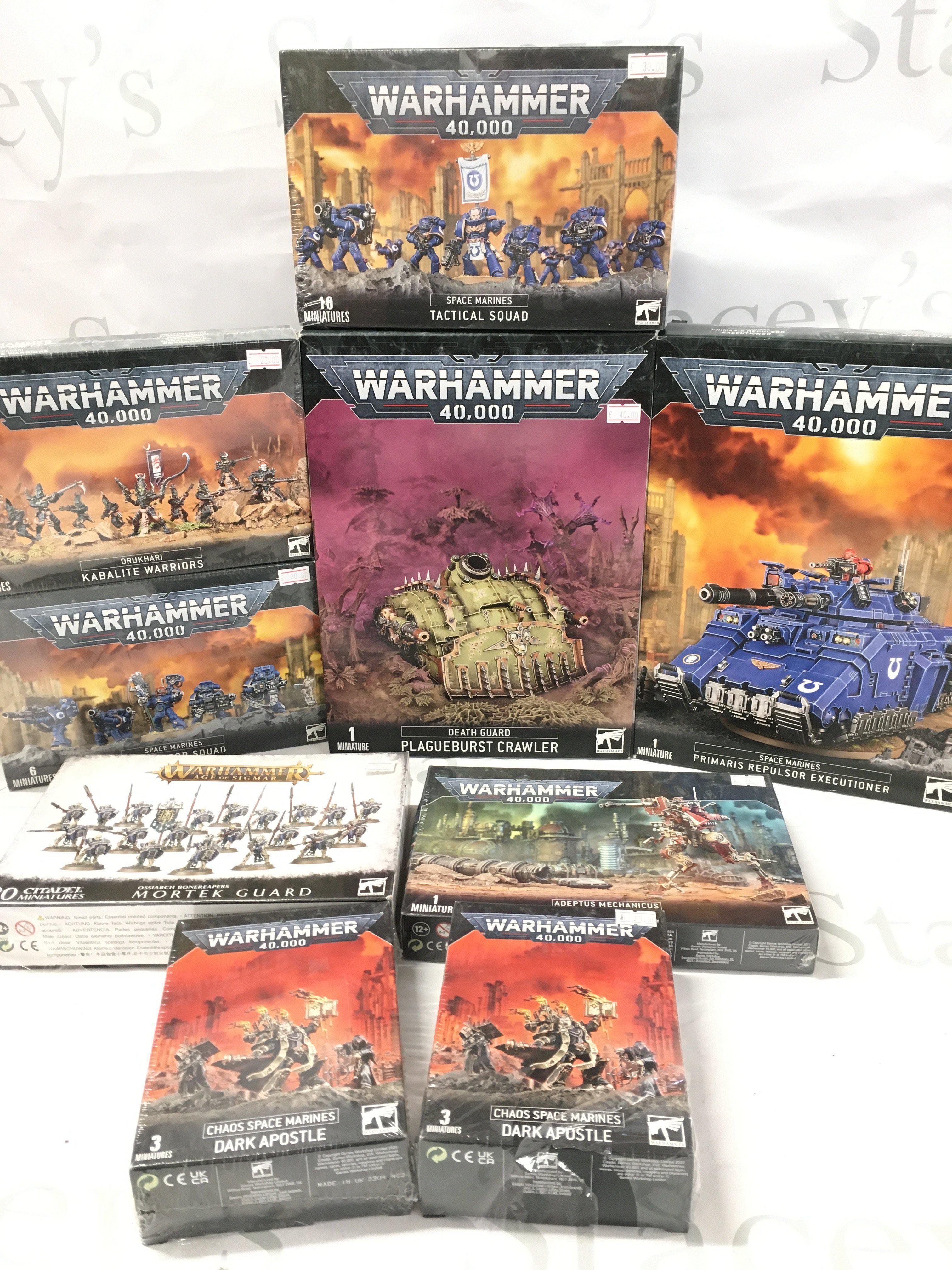 A Collection of Boxed And Sealed Warhammer Sets.