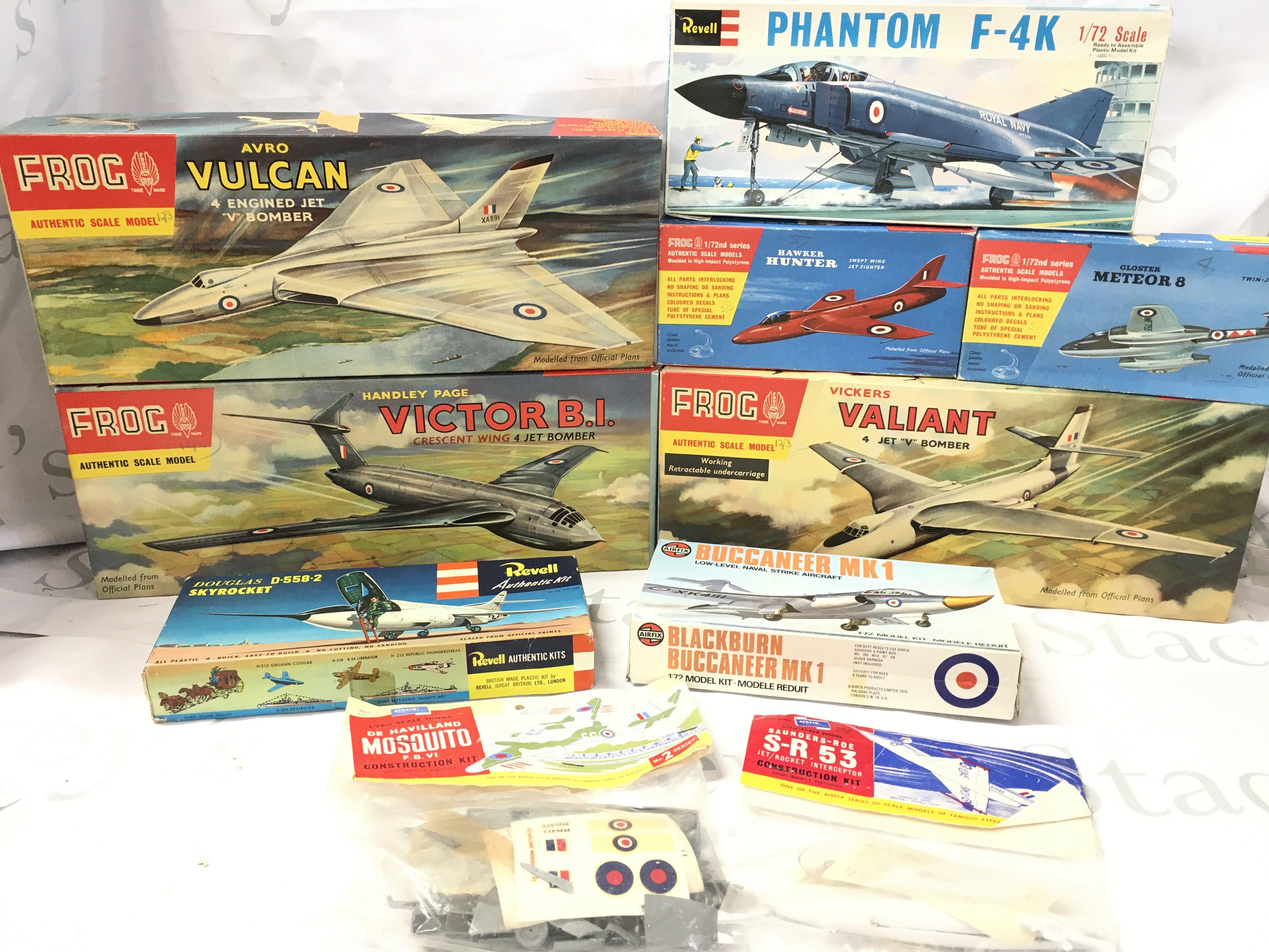 A Collection of Boxed Model Kits Including Frog. Revell And Airfix.