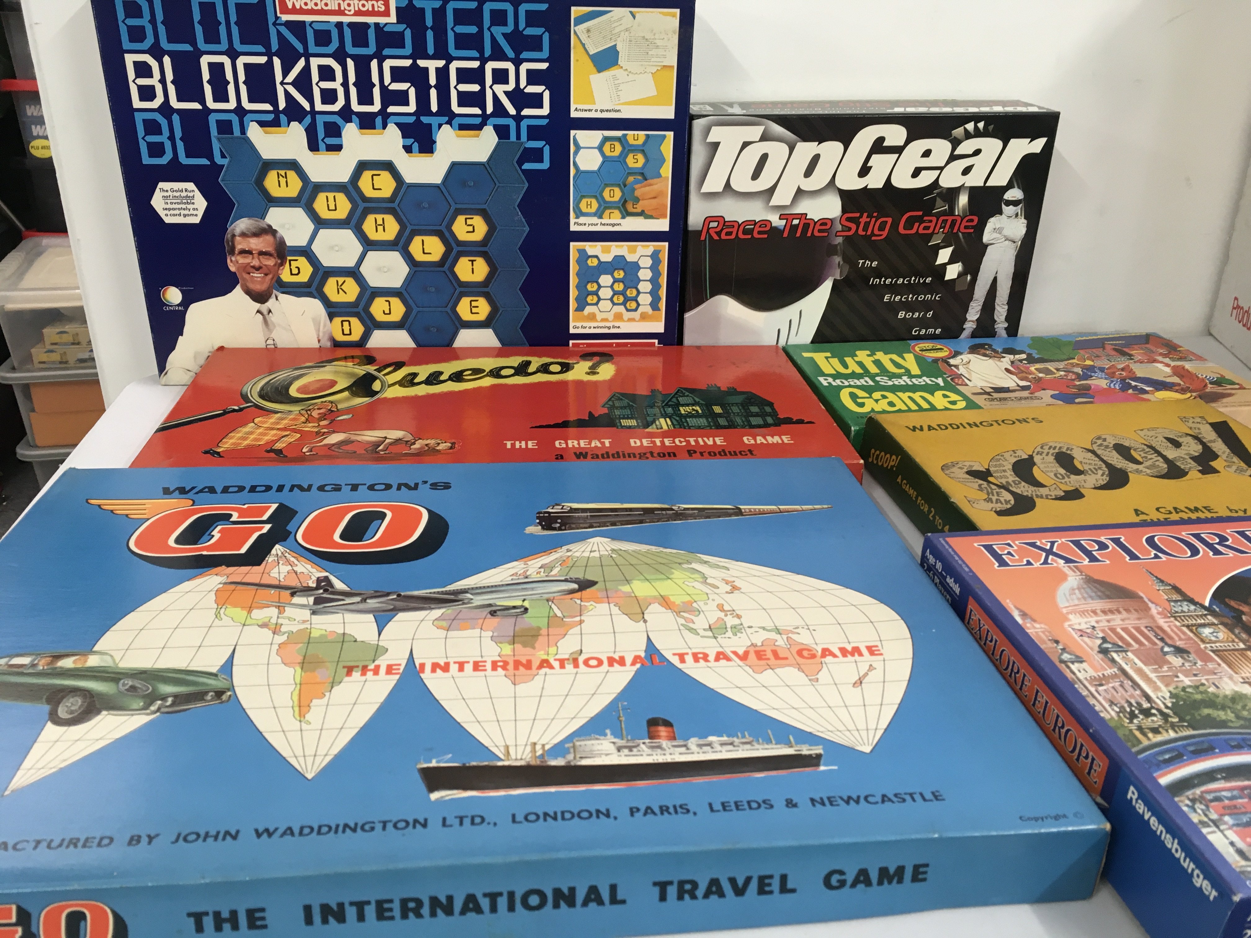 A collection of 7 boxed games of varying vintage..including Go..Scoop and others.