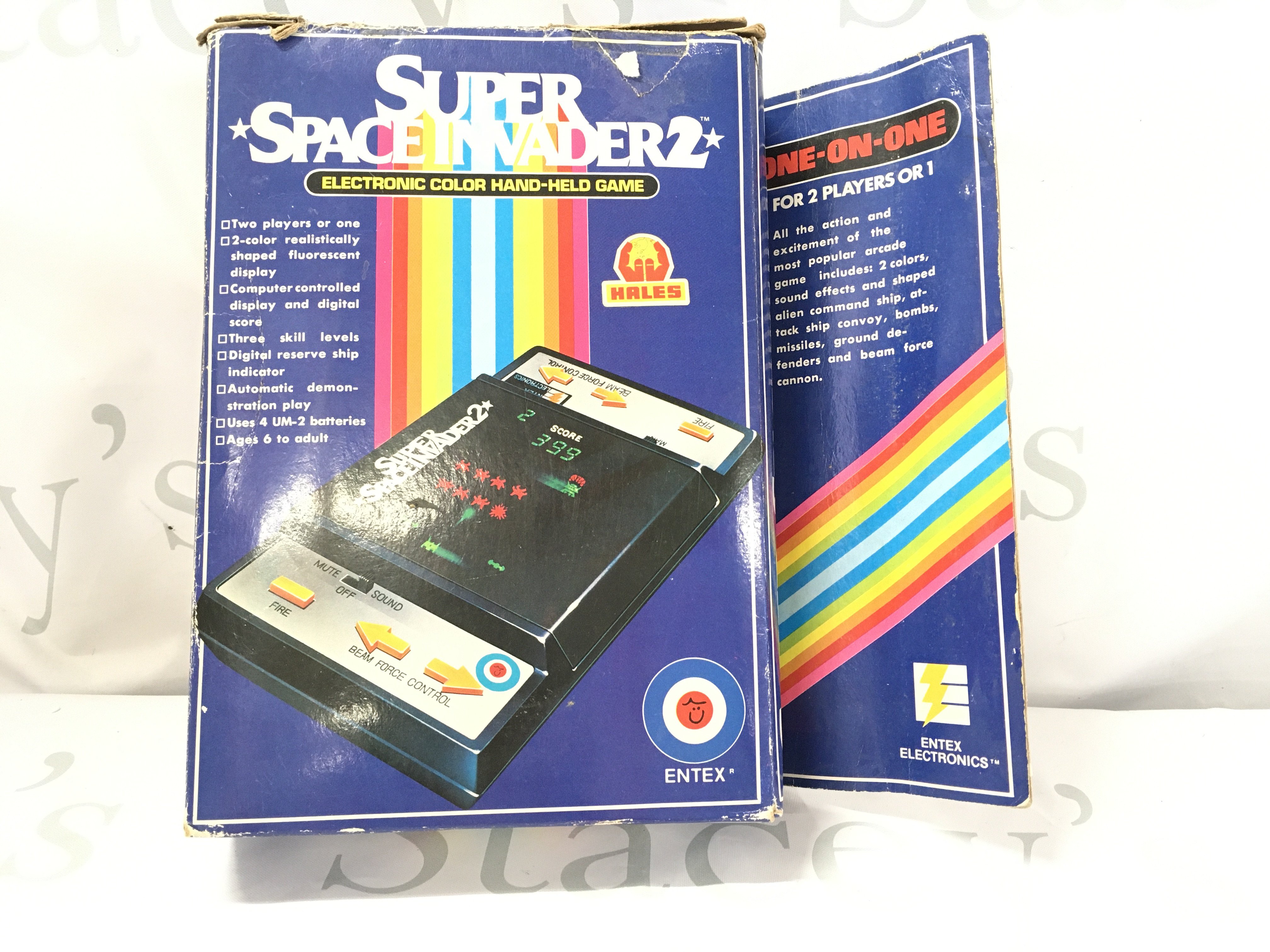 A Boxed Entex Electronics Super Space Invader 2. With Transformer.