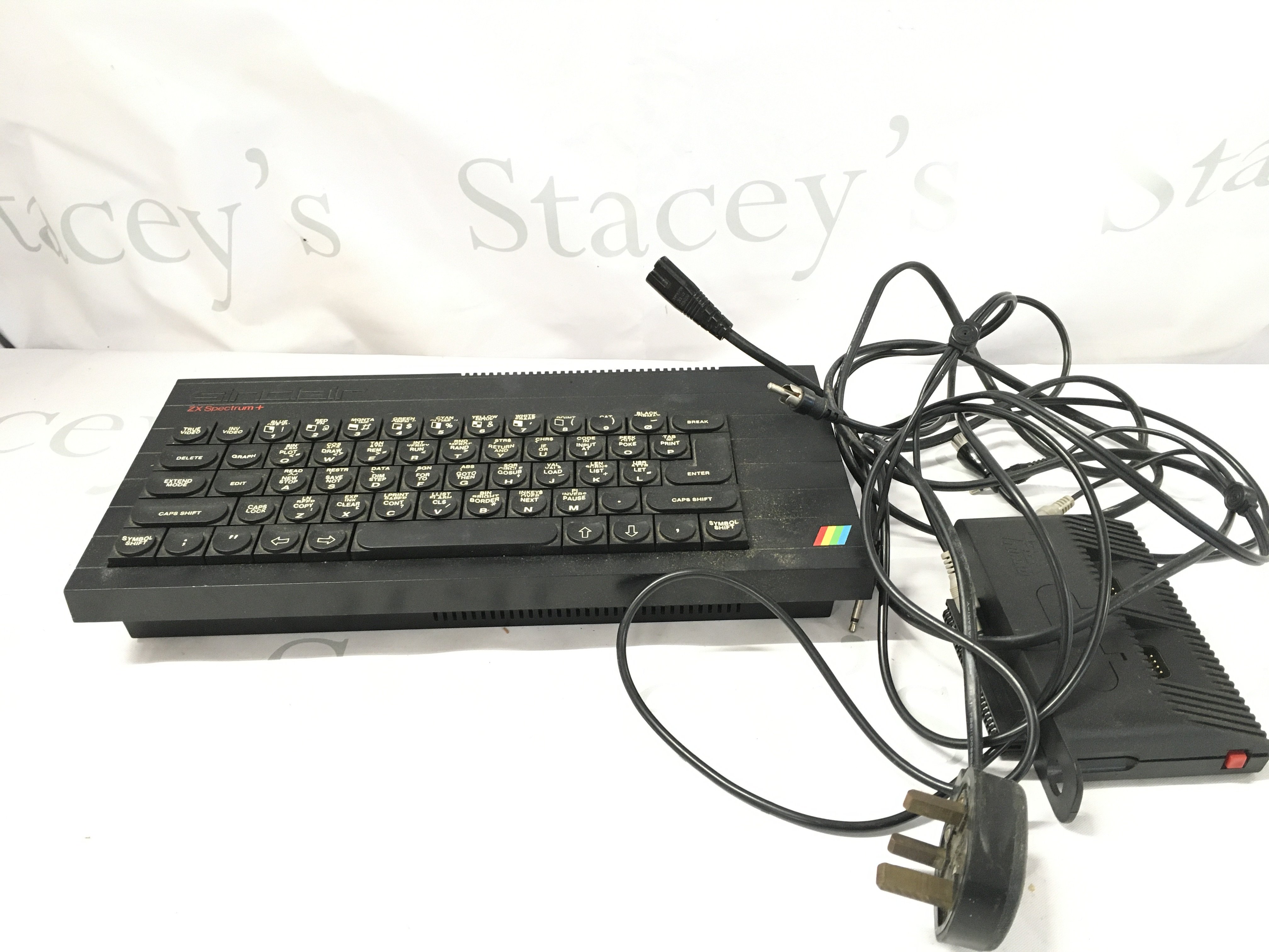 A Sinclair Spectrum Plus Large Collection Of Software. 2 X Cassette Recorders and Joysticks.