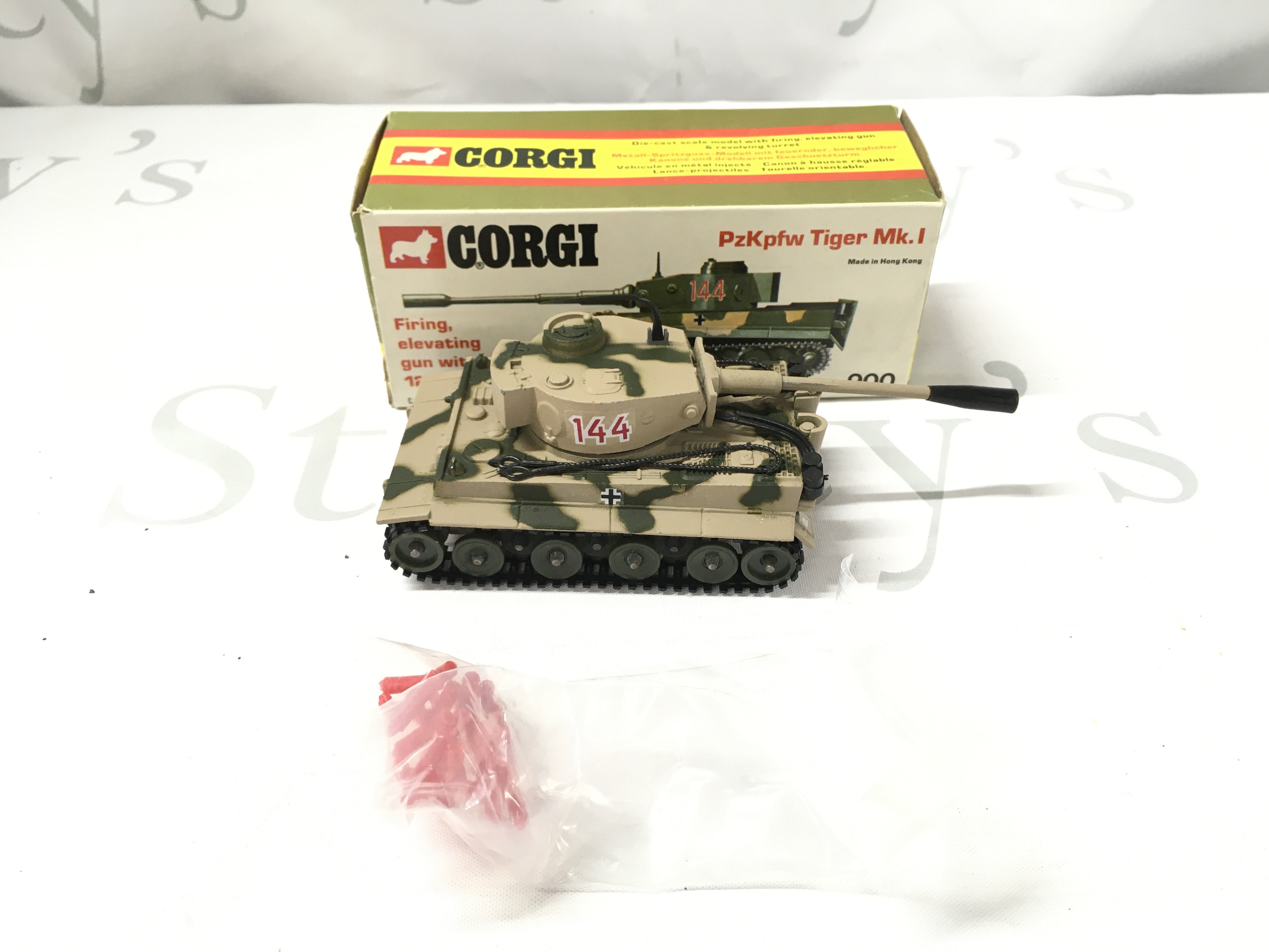 A Bo Ed Corgi PzKpfw Tiger Mk.I Tank Complete With Shells. #900.