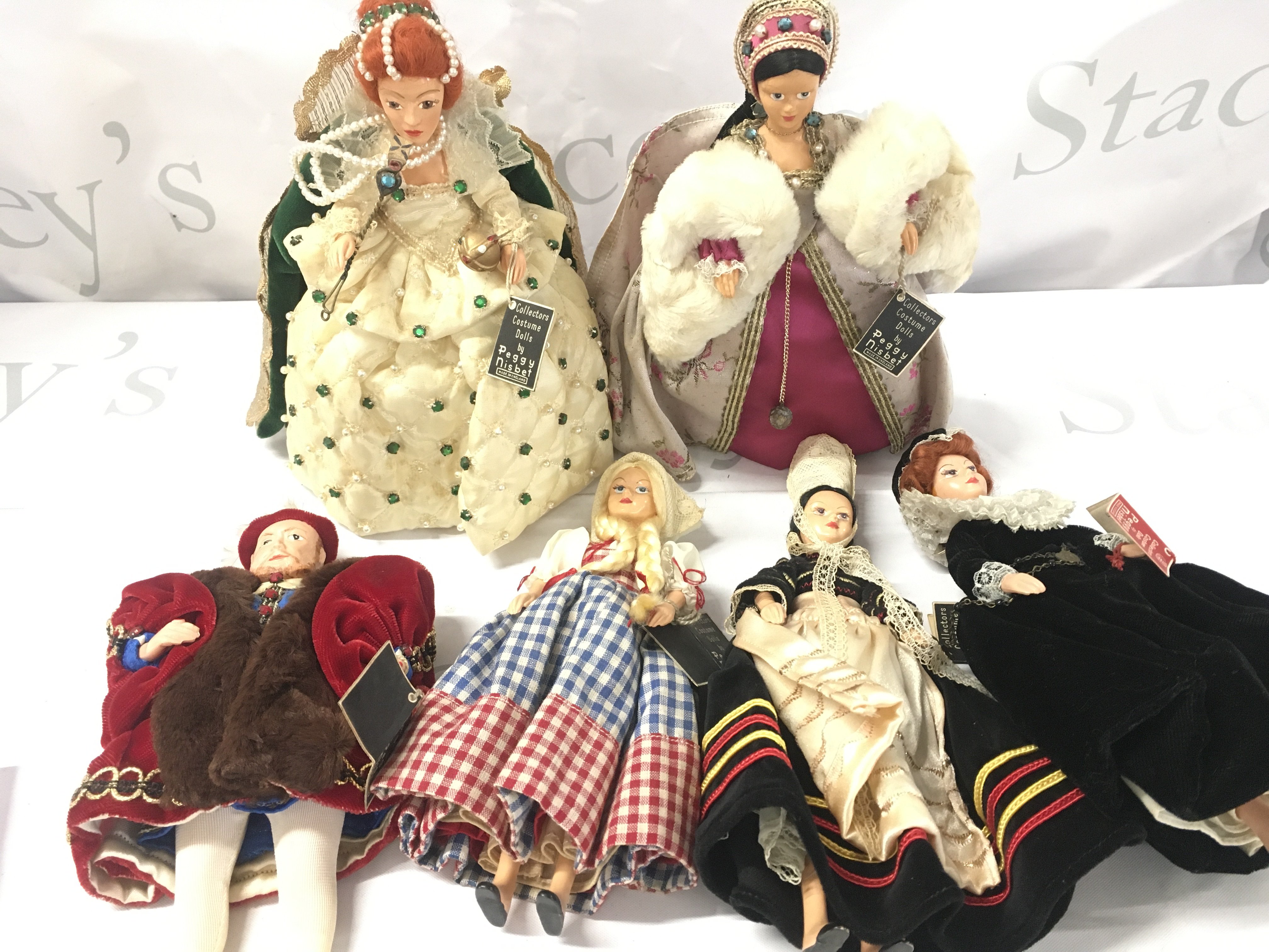 A Small Collection of Peggy Nesbit Dolls.