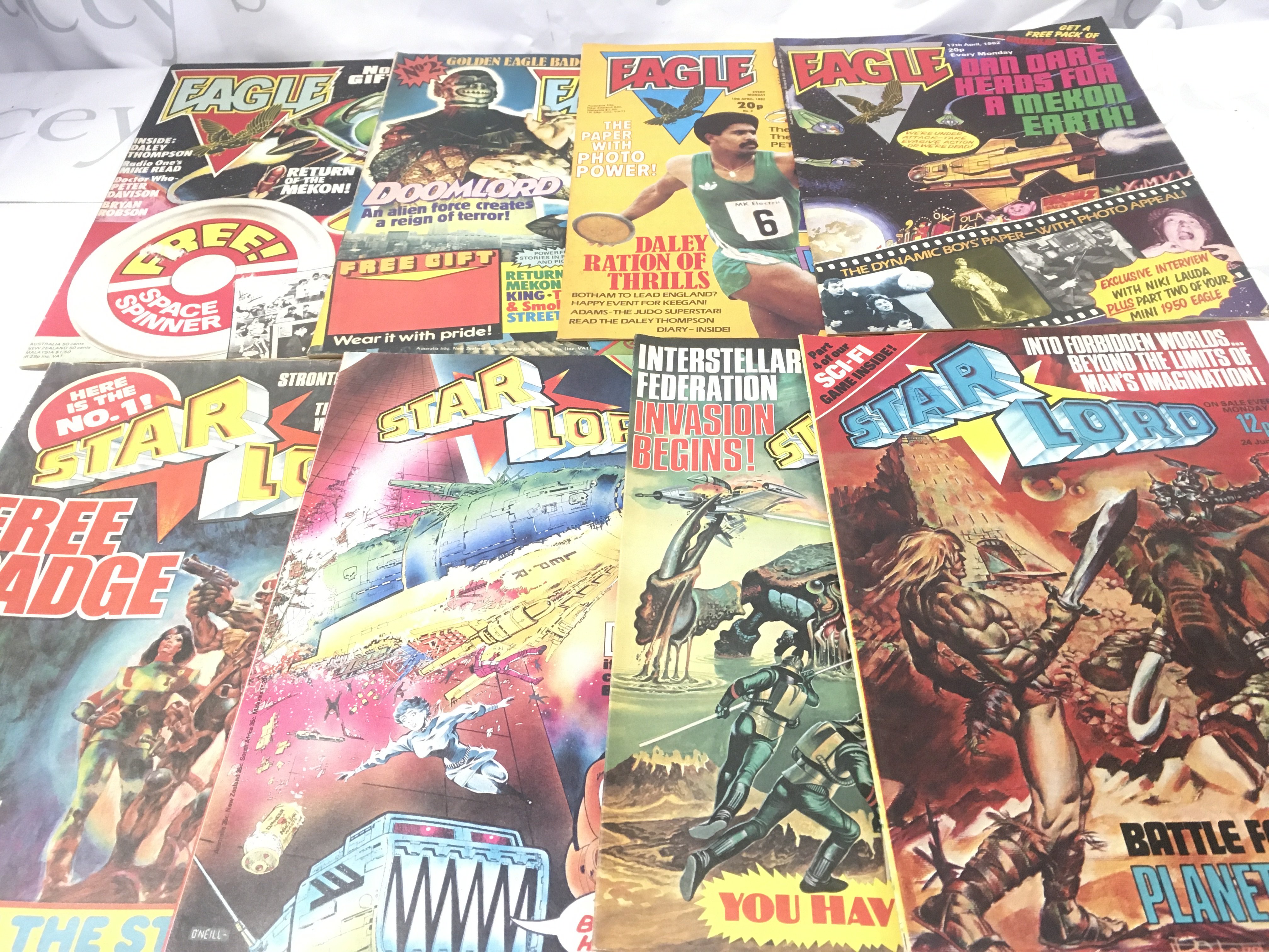 A Collection of Eagle And Star Lord Comics Including both Number Ones. No Reserve.