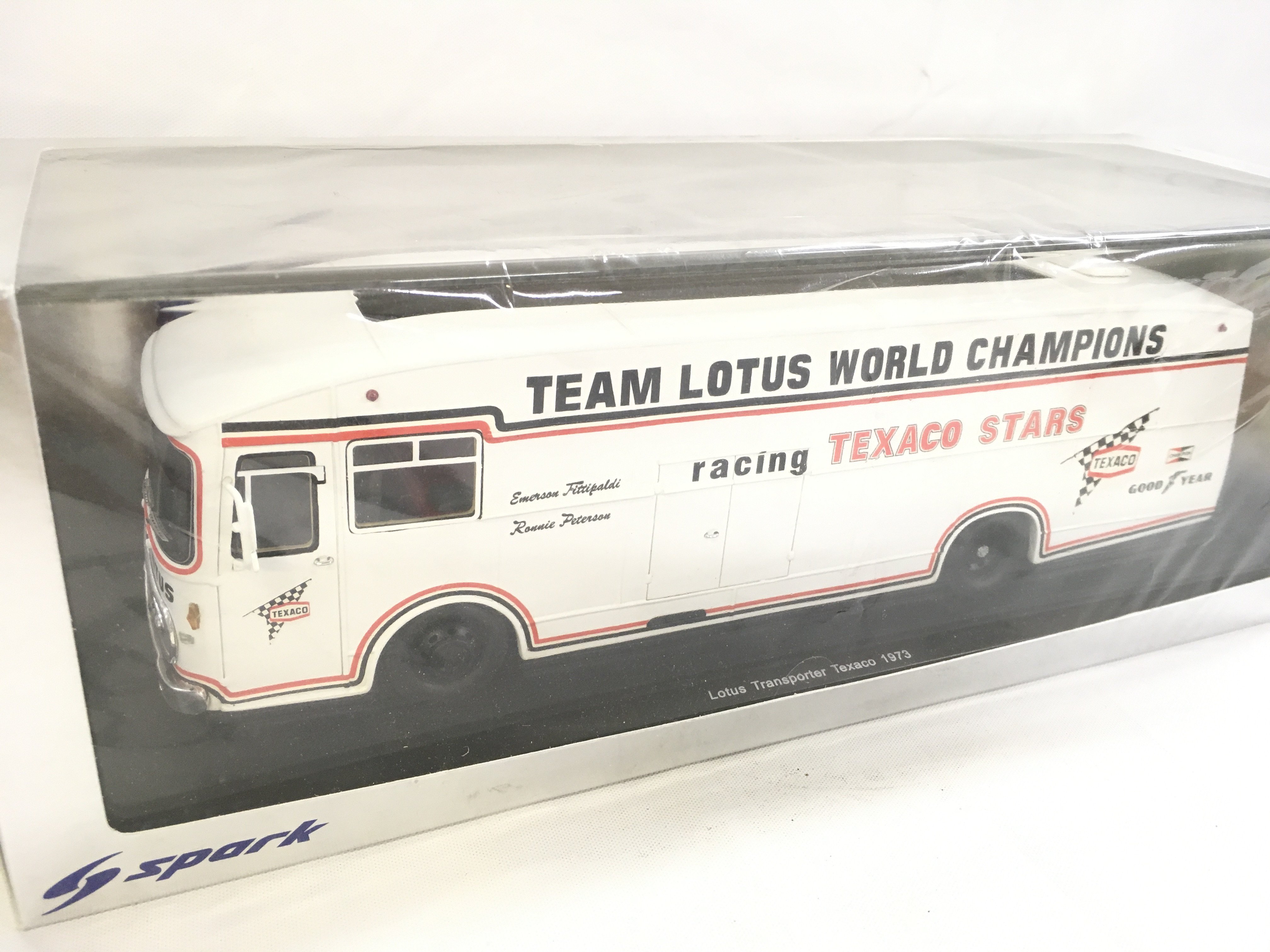 WITHDRAWN - A Boxed Spark Model of A Lotus Transporter Texaco 1973.