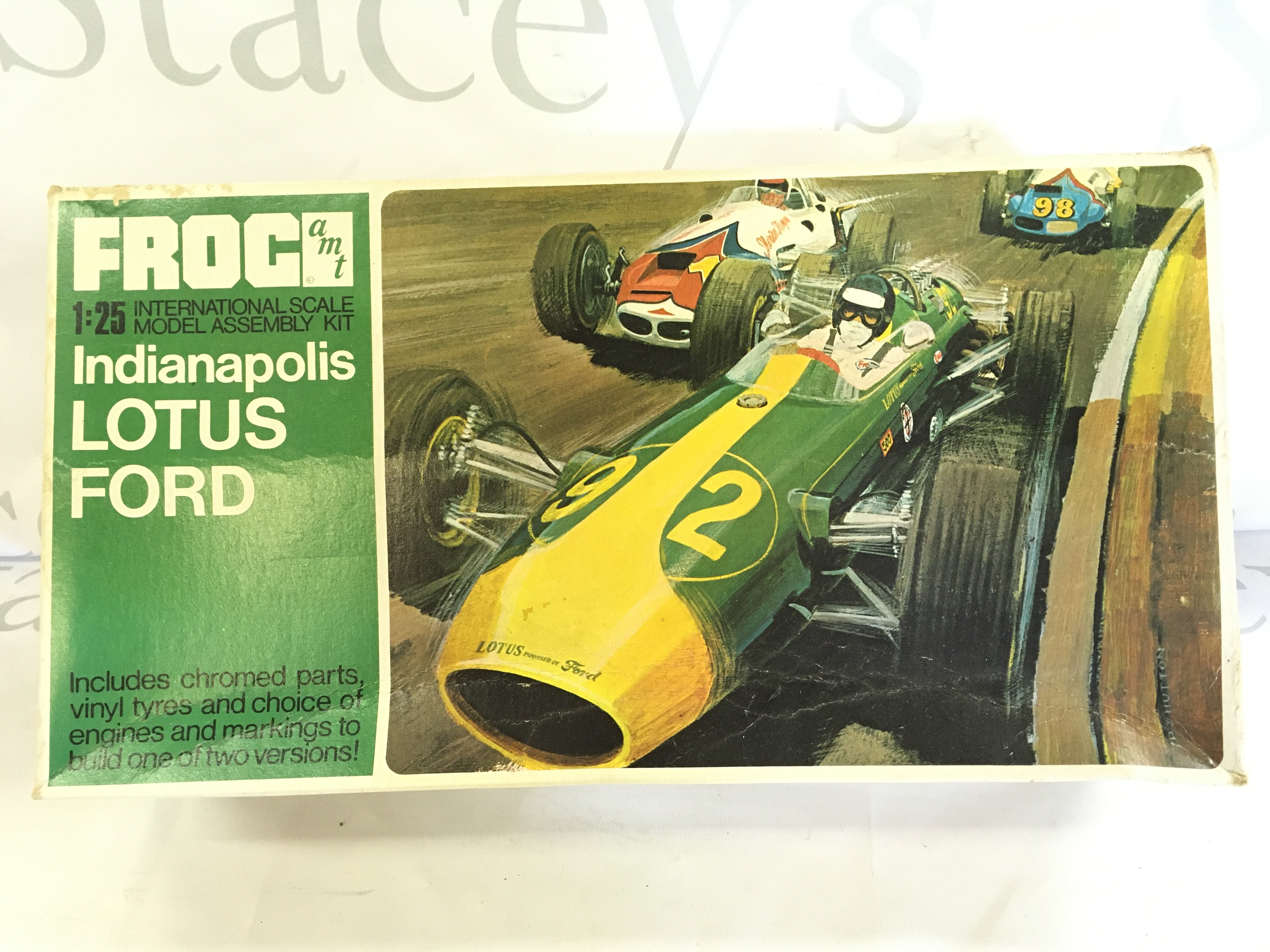 2 X Boxed Tamika Model Kits. Team Lotus J.P.S.MK III 1/12 Scale and 1/20 Scale. And A Frog Indianapolis Lotus Ford 1/25 Scale.