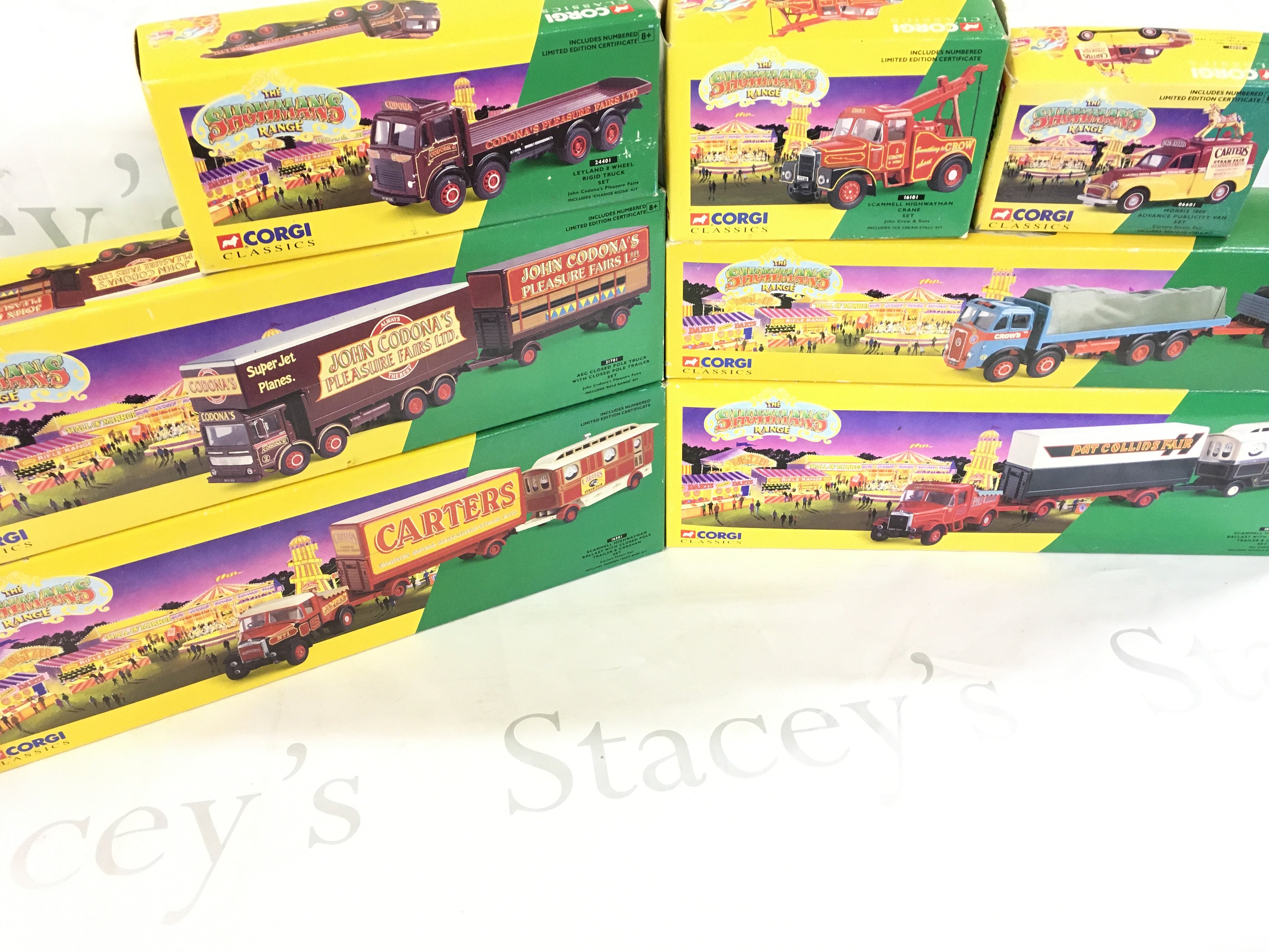 A Collection Of Boxed Corgi Classic Showman&rsquo;s Range Vehicles.